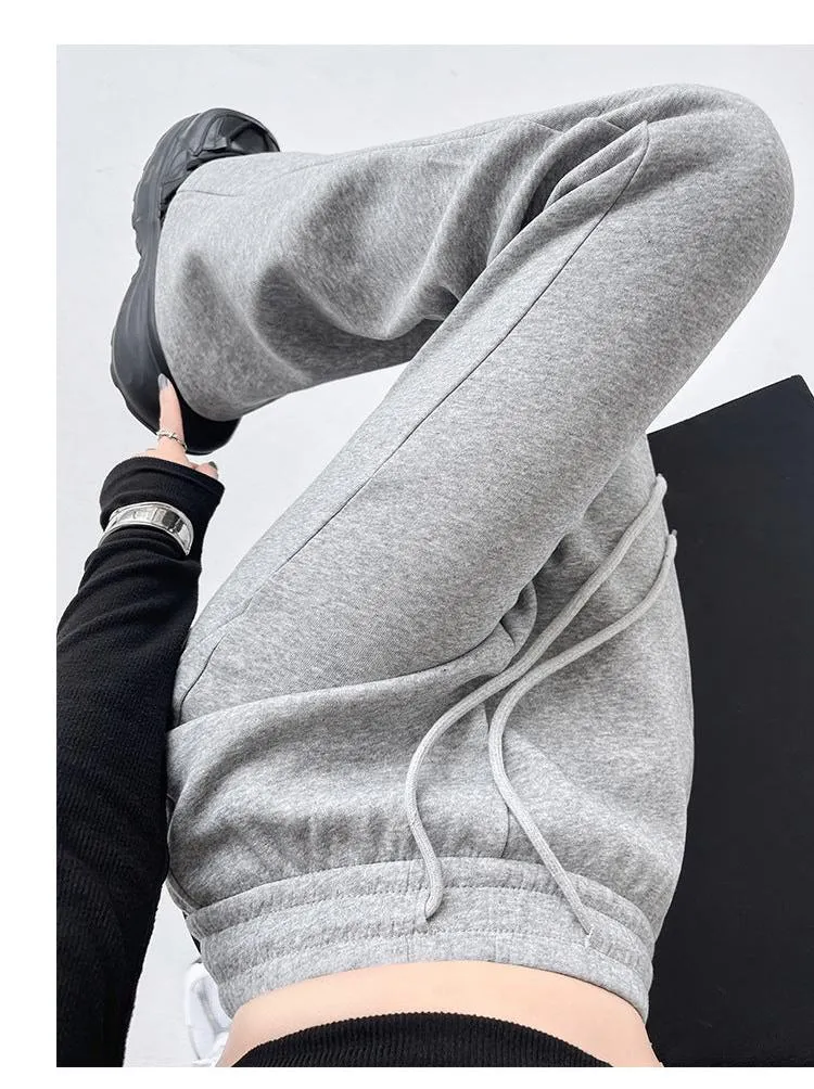 2024 New Casual Sweatpants High Waist Drape Horseshoe Pants