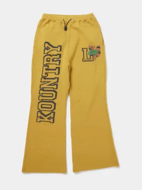 30/-Napped Lining SWT Flare SWT Pants (KOUNTRY) (Mustard)