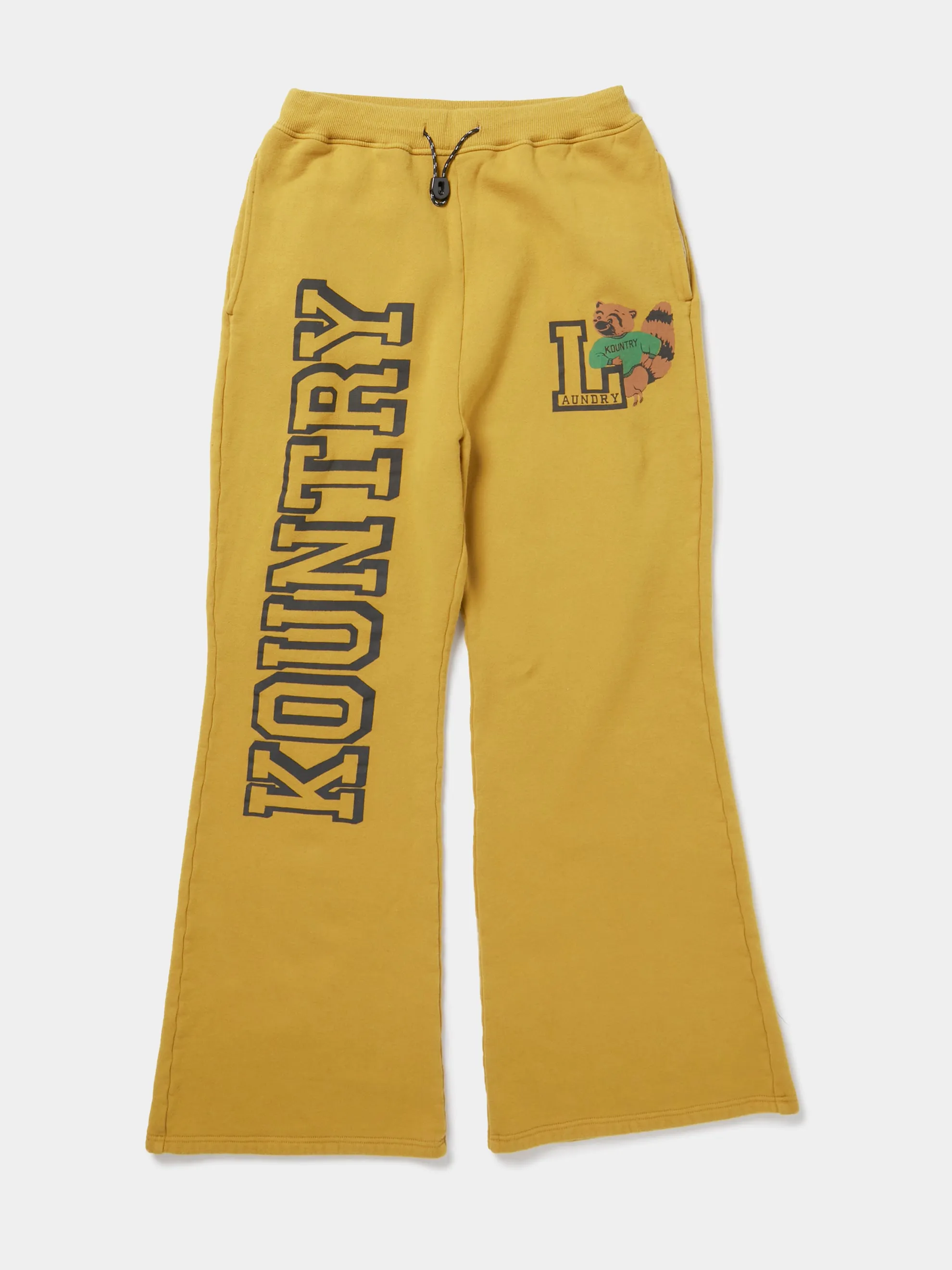 30/-Napped Lining SWT Flare SWT Pants (KOUNTRY) (Mustard)
