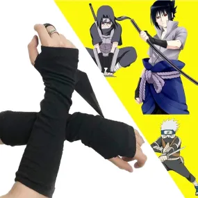 Anime Gloves | Ninja Fingerless Gloves | Anime Cosplay Gloves | Gothic Gloves | Arm Warmers | Anime Style Hand Arm Warmers | Gothic Mittens