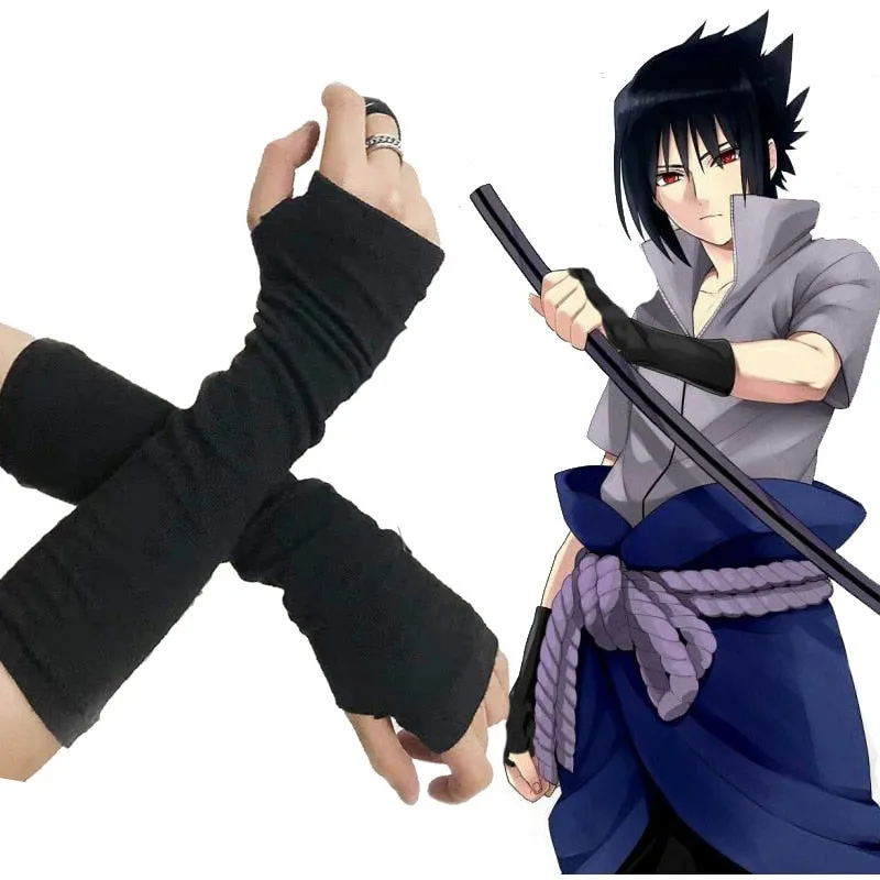 Anime Gloves | Ninja Fingerless Gloves | Anime Cosplay Gloves | Gothic Gloves | Arm Warmers | Anime Style Hand Arm Warmers | Gothic Mittens