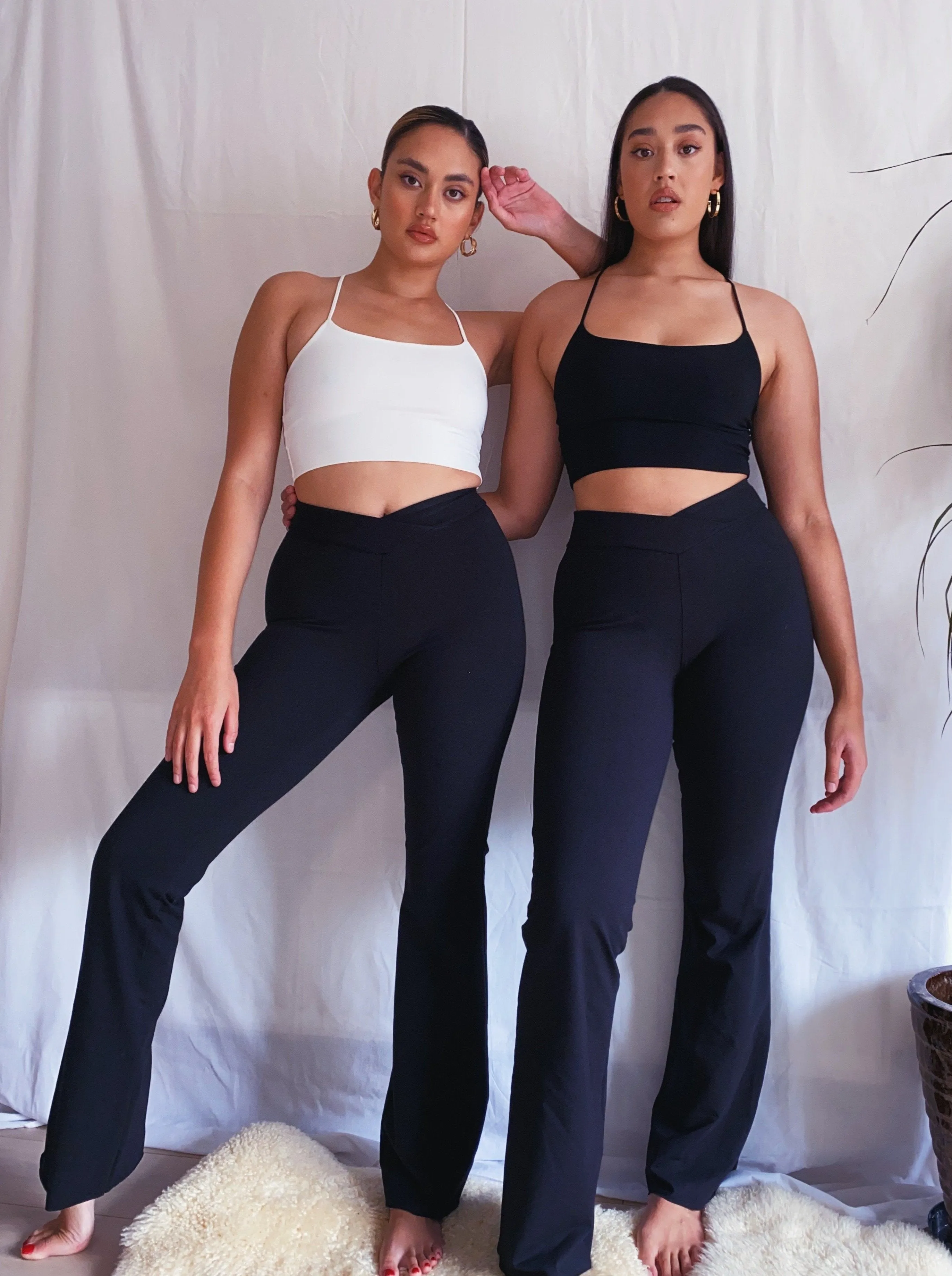 Bamboo Trousers with V-Front - Petite Length