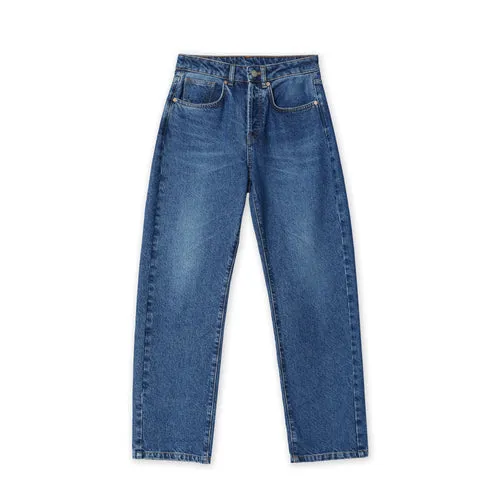 Boyfriend Jean in Indigo Wash with Button Fly by Albaray