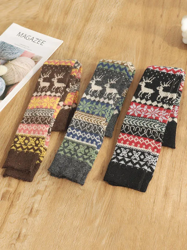 Casual Keep Warm Breathable Printed Over-The-Knee Leg Warmers Accessories