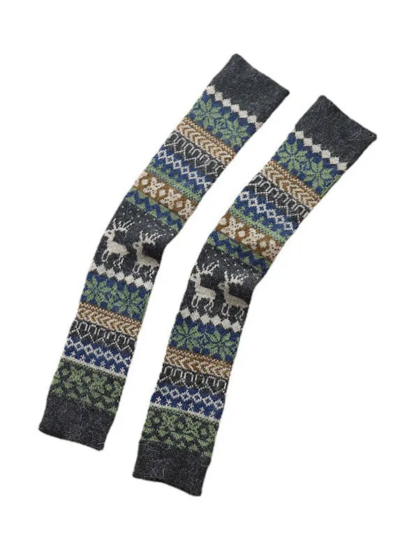 Casual Keep Warm Breathable Printed Over-The-Knee Leg Warmers Accessories
