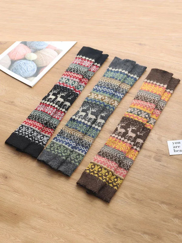 Casual Keep Warm Breathable Printed Over-The-Knee Leg Warmers Accessories