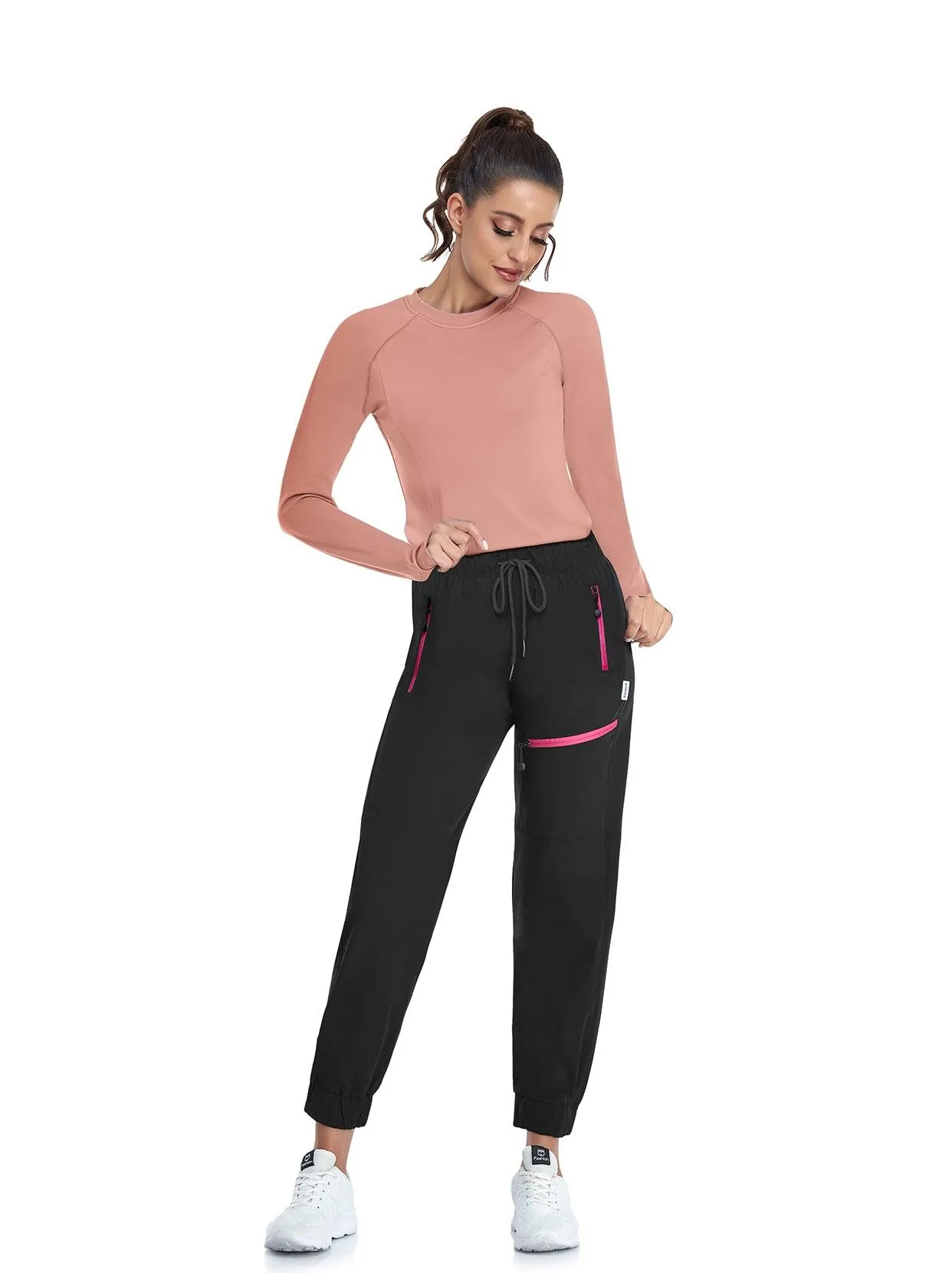 Crew-neck Long-sleeved Fleece top for Women