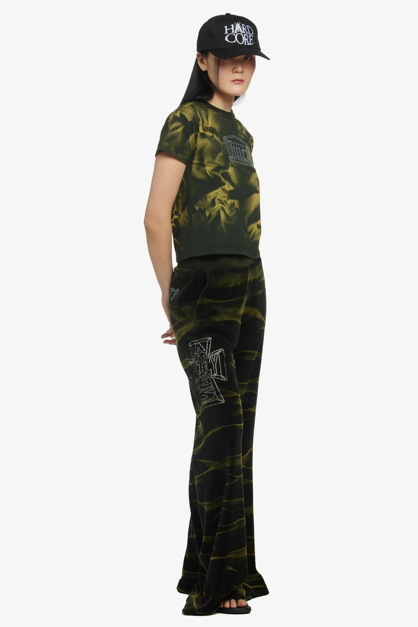 JUICY TIE DYE FLARED SWEATPANTS