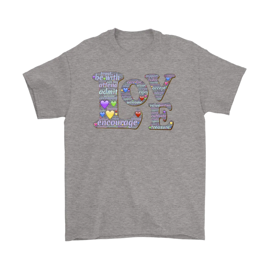 Love & Hearts T-shirt Gift Tee for everyone and everyone