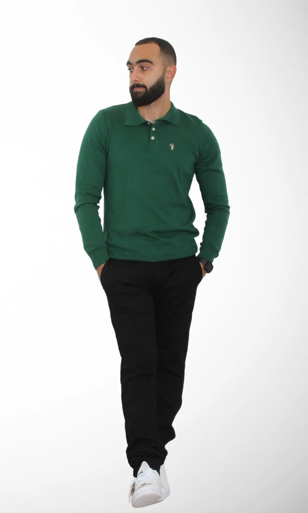 Men Pull Over Sweater (Green)