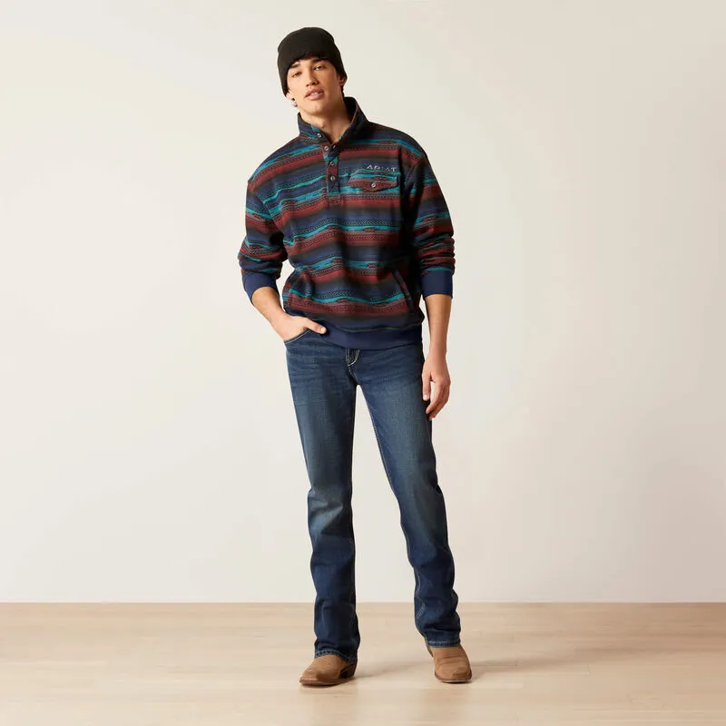 Men's Cotton-Rich Mockneck Sweatshirt | 10046655