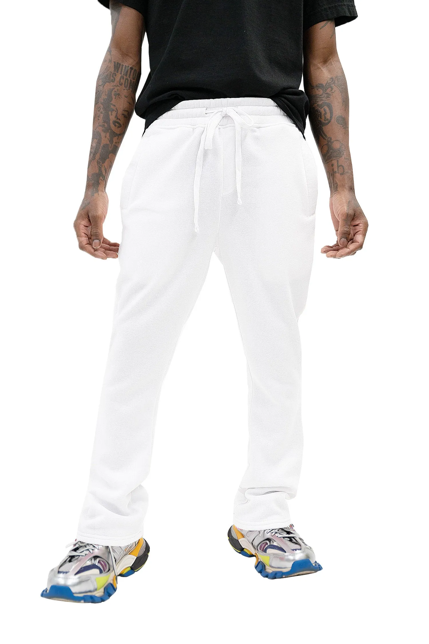 Men's Essential Flared Stacked Fleece Sweat Pants