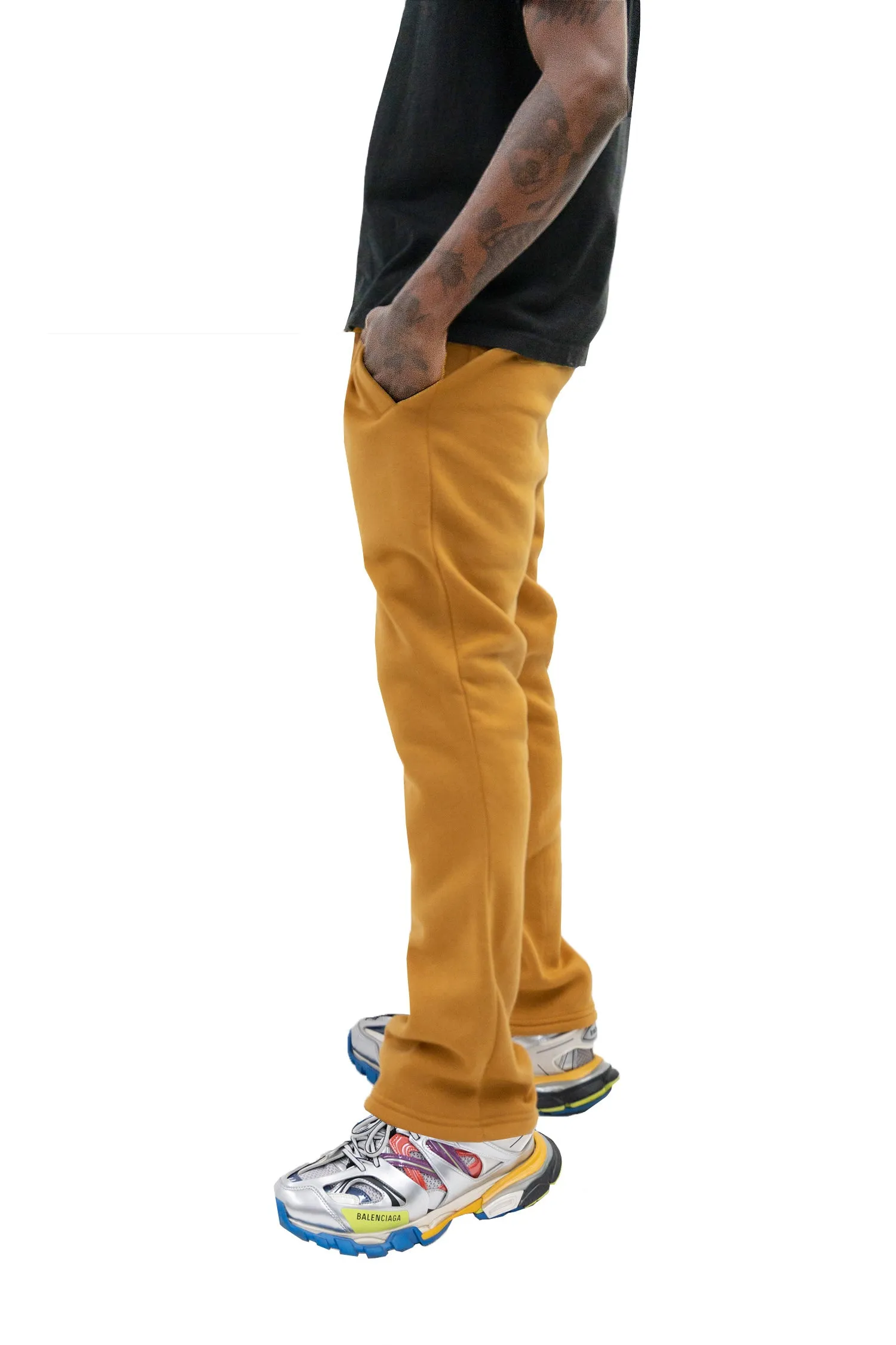 Men's Essential Flared Stacked Fleece Sweat Pants