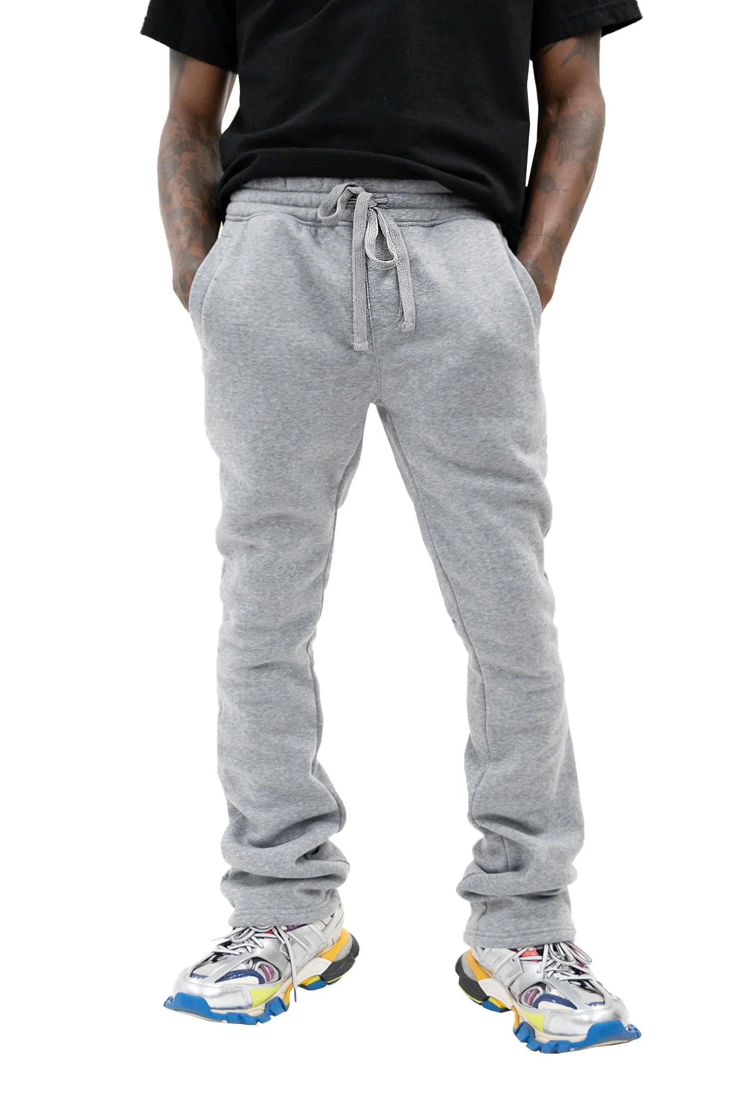Men's Essential Flared Stacked Fleece Sweat Pants