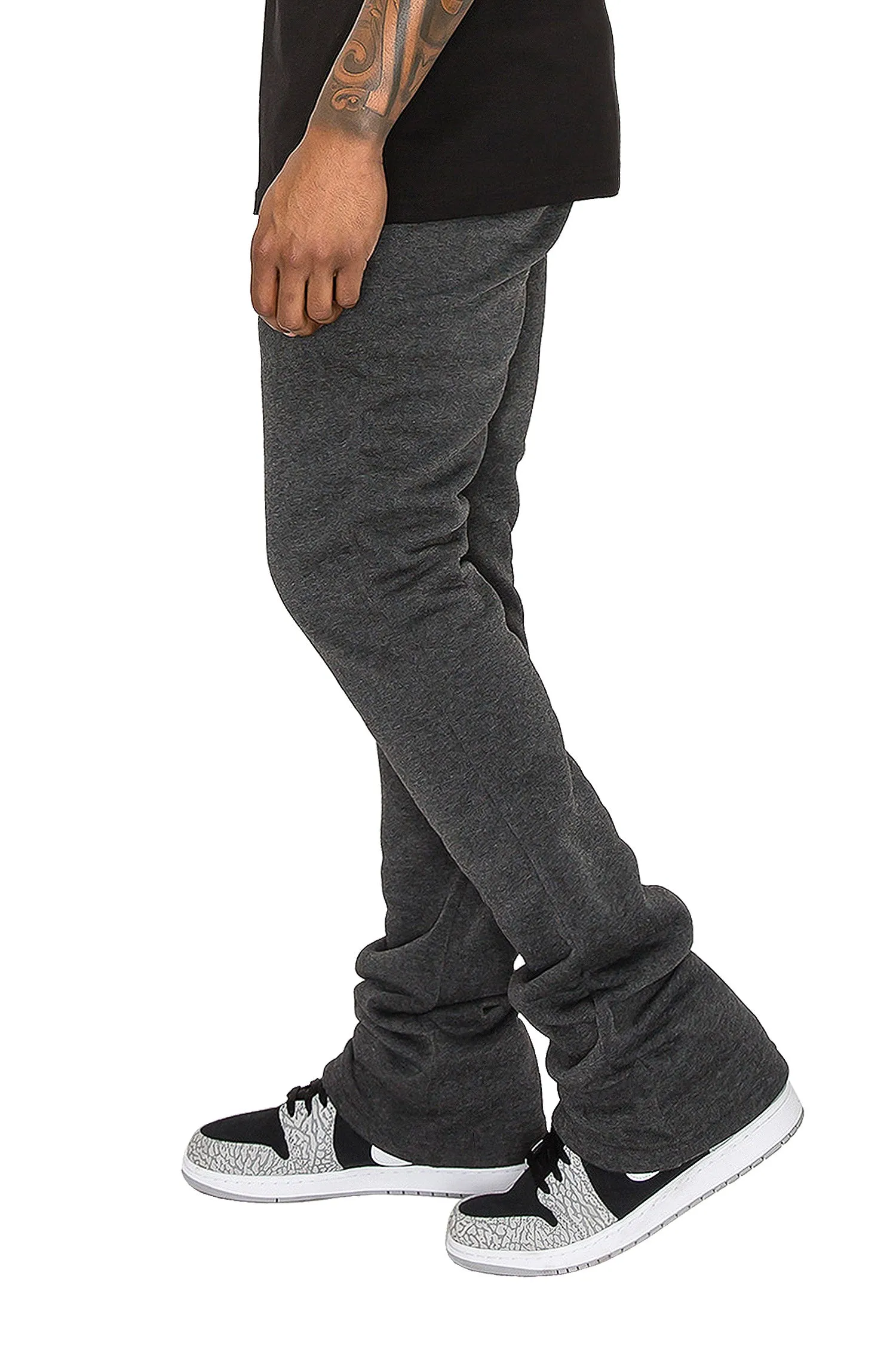 Men's Essential Flared Stacked Fleece Sweat Pants