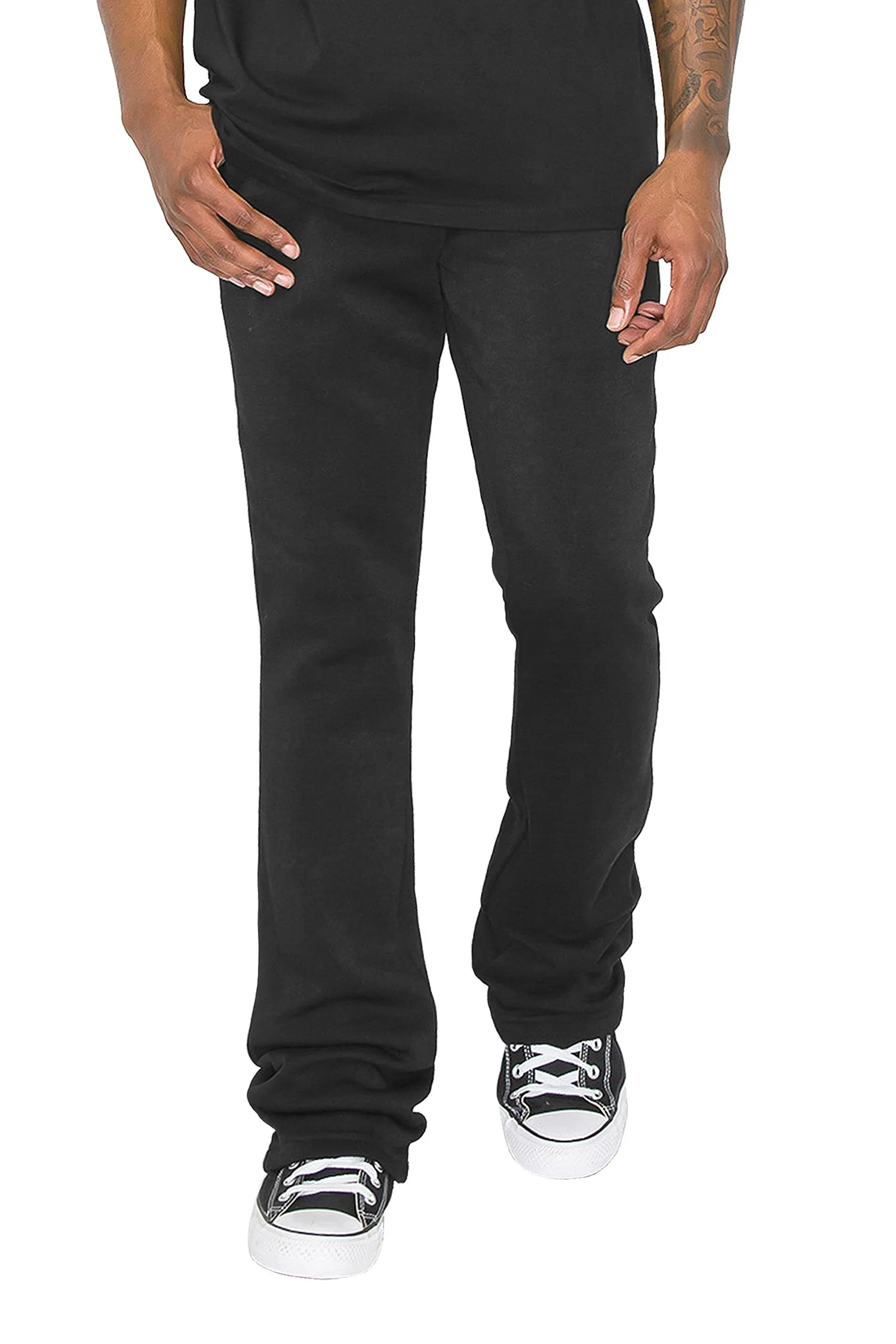 Men's Essential Flared Stacked Fleece Sweat Pants
