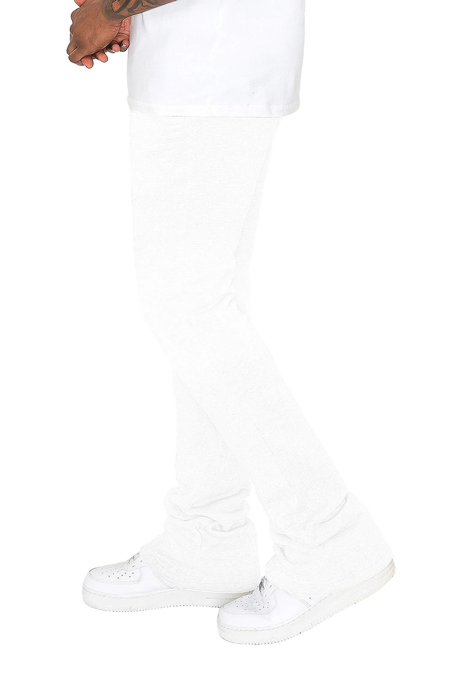 Men's Essential Flared Stacked Fleece Sweat Pants