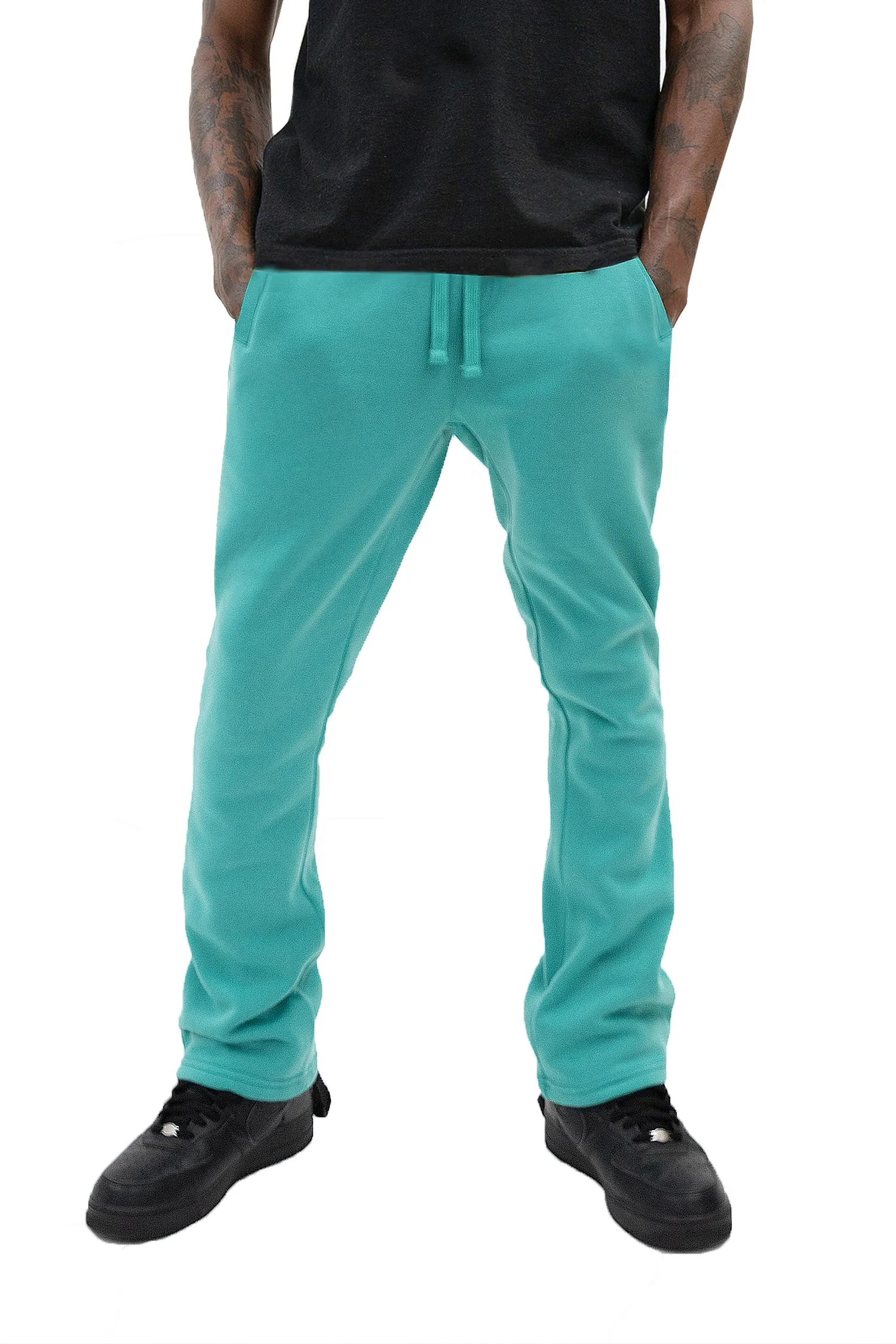 Men's Essential Flared Stacked Fleece Sweat Pants