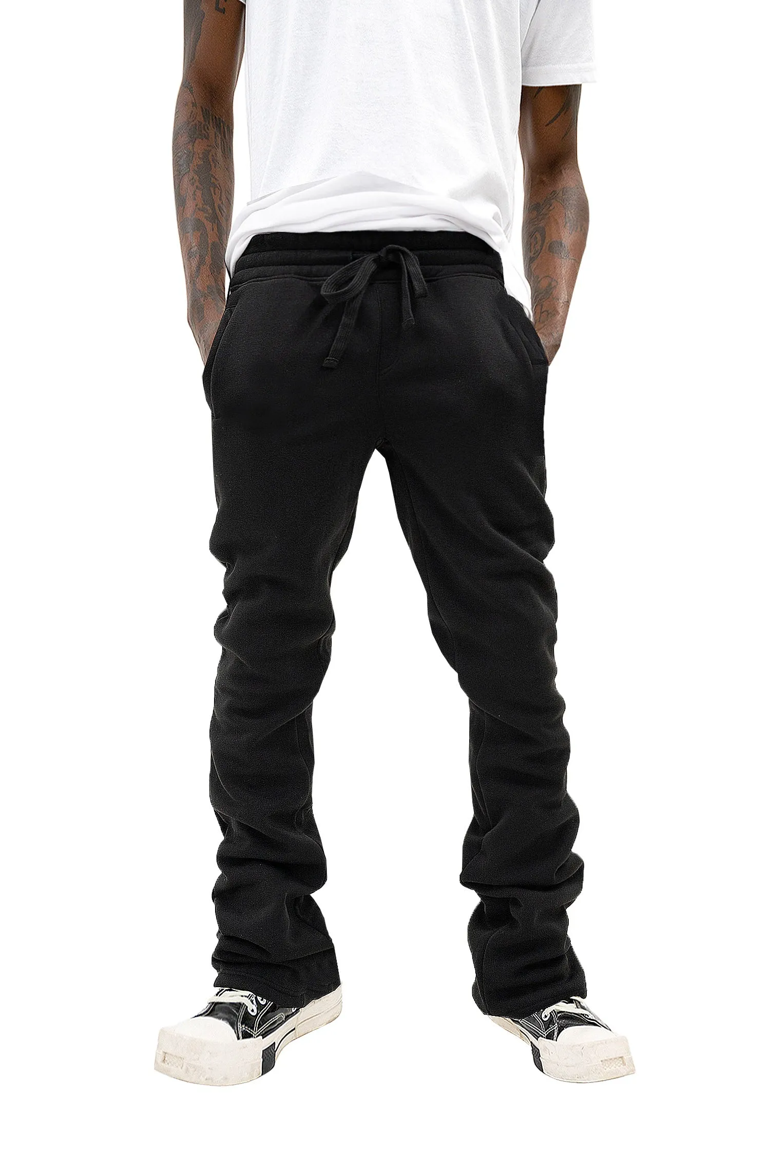 Men's Essential Flared Stacked Fleece Sweat Pants