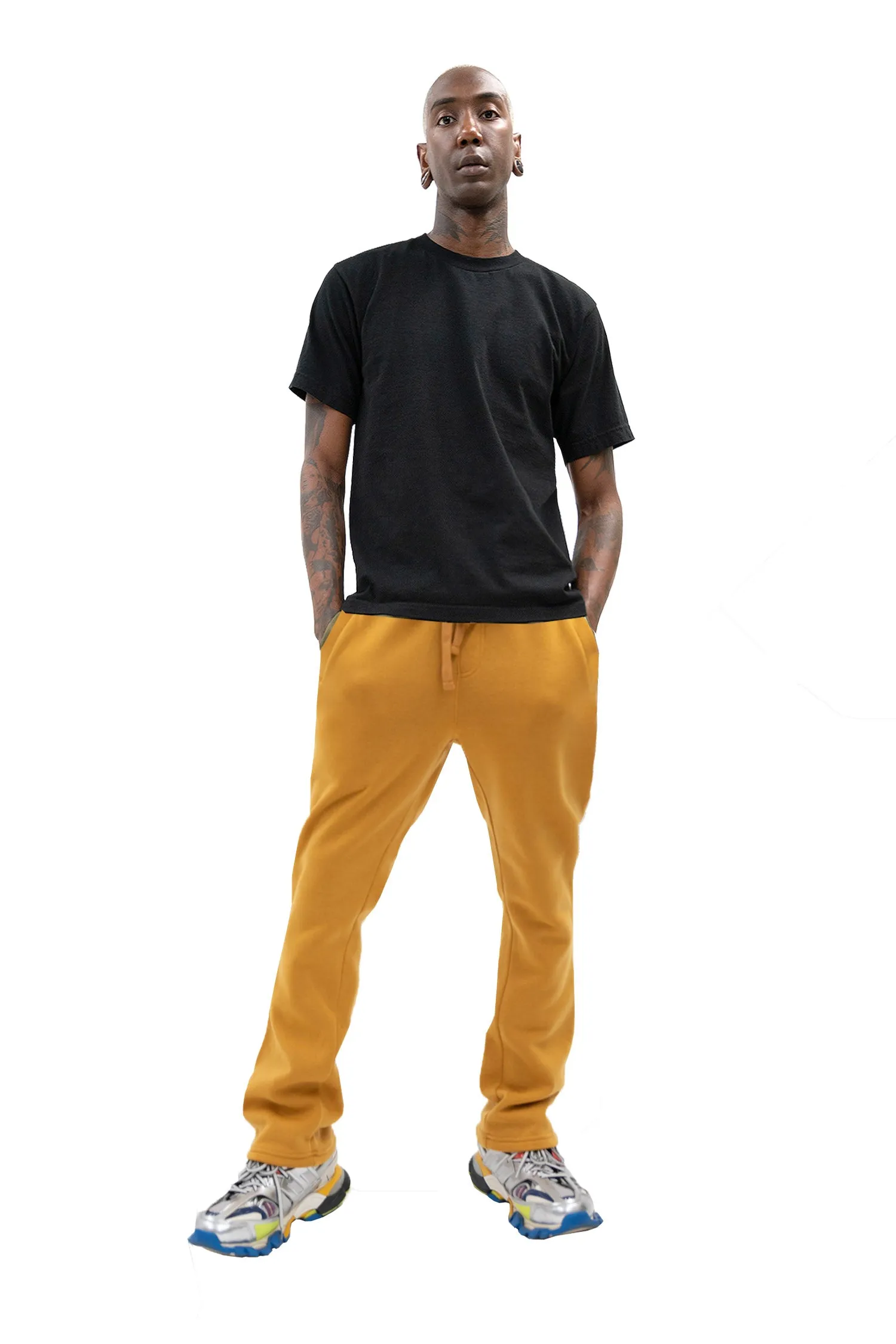 Men's Essential Flared Stacked Fleece Sweat Pants