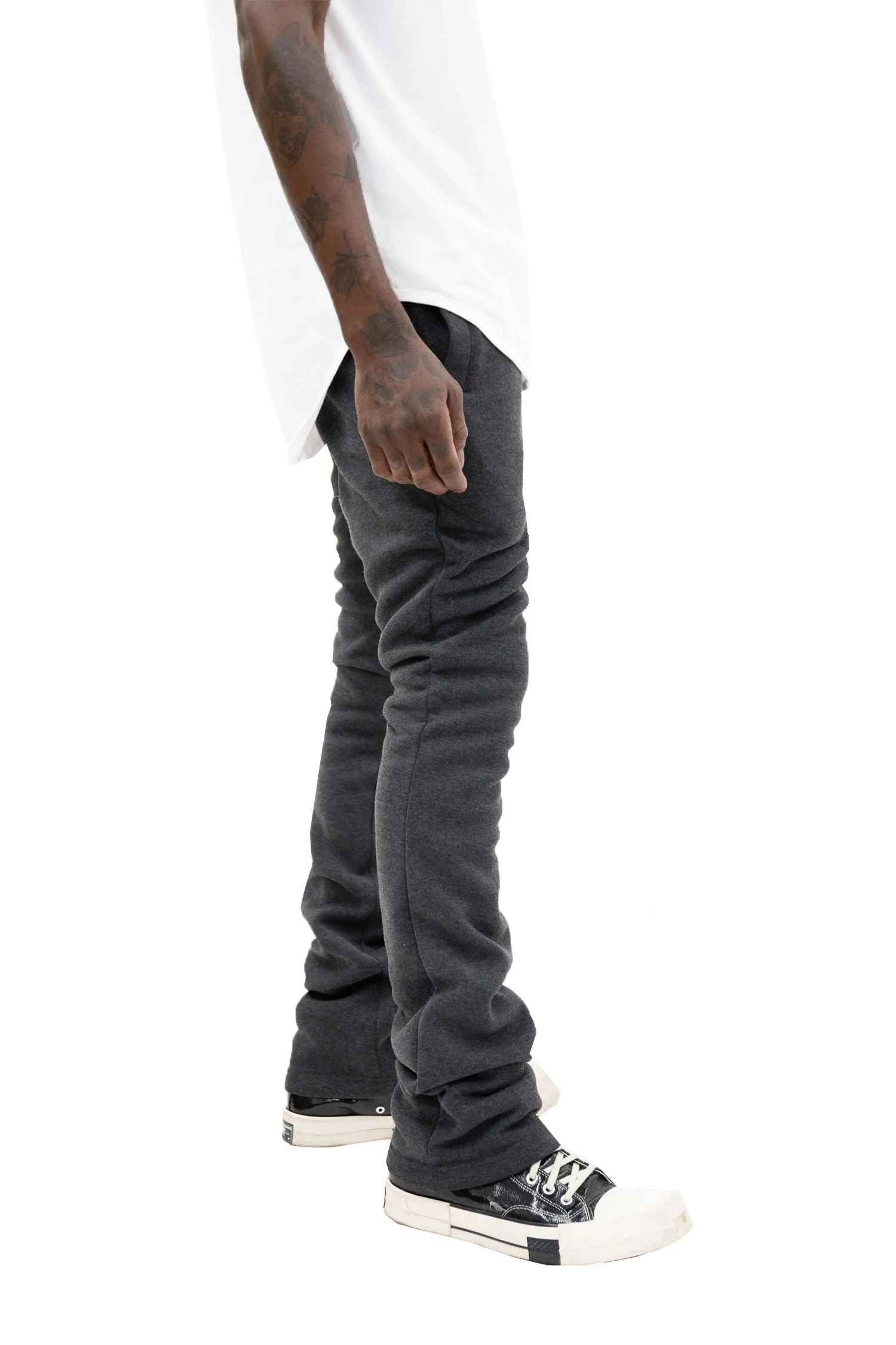 Men's Essential Flared Stacked Fleece Sweat Pants