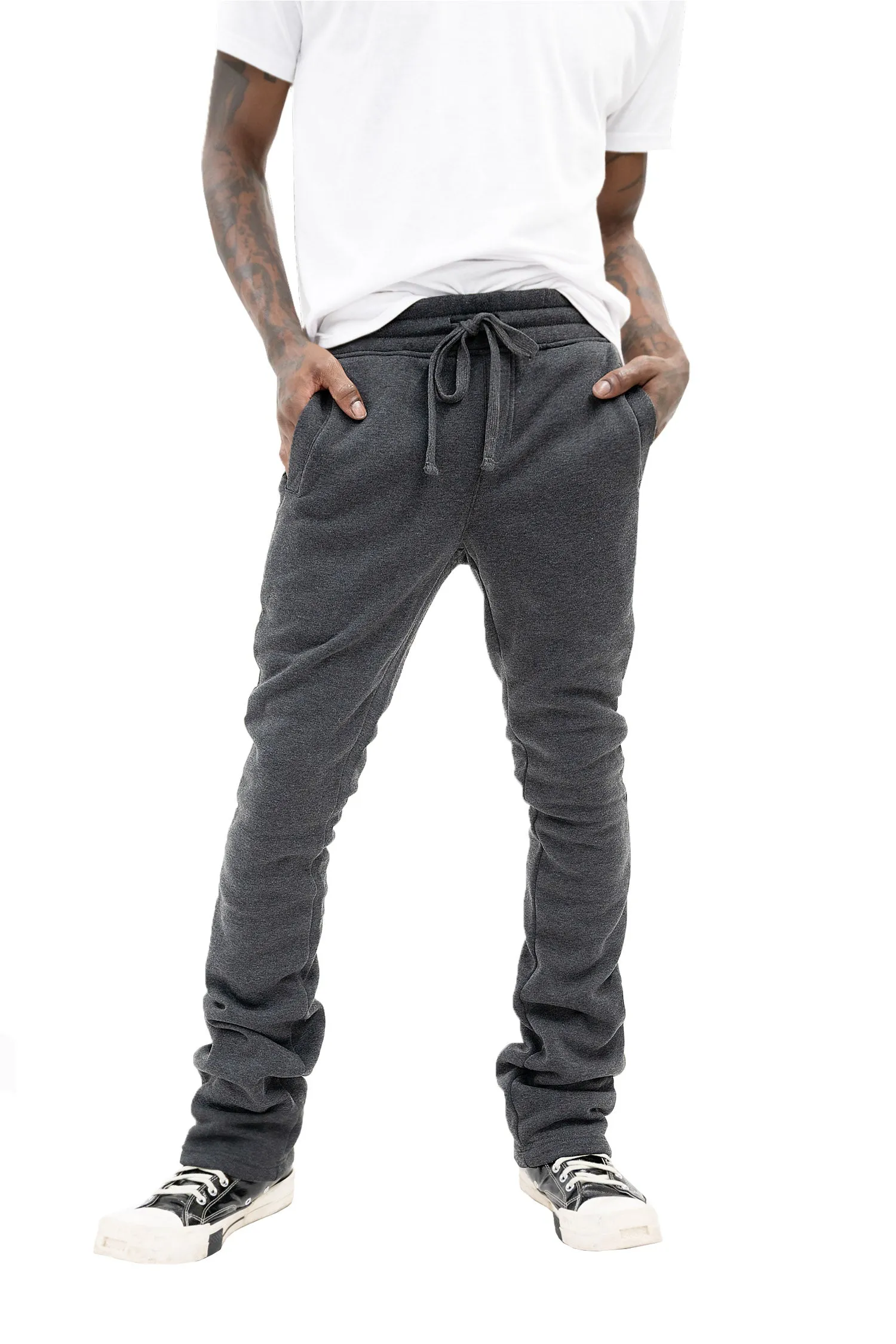 Men's Essential Flared Stacked Fleece Sweat Pants