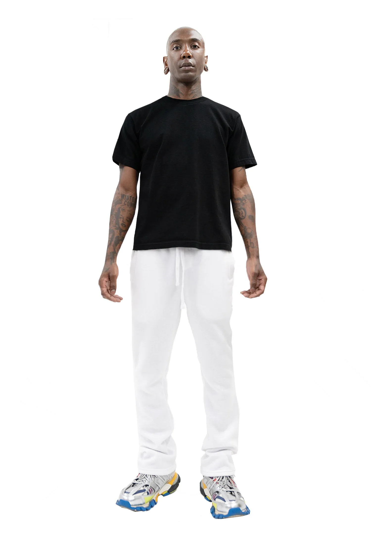Men's Essential Flared Stacked Fleece Sweat Pants
