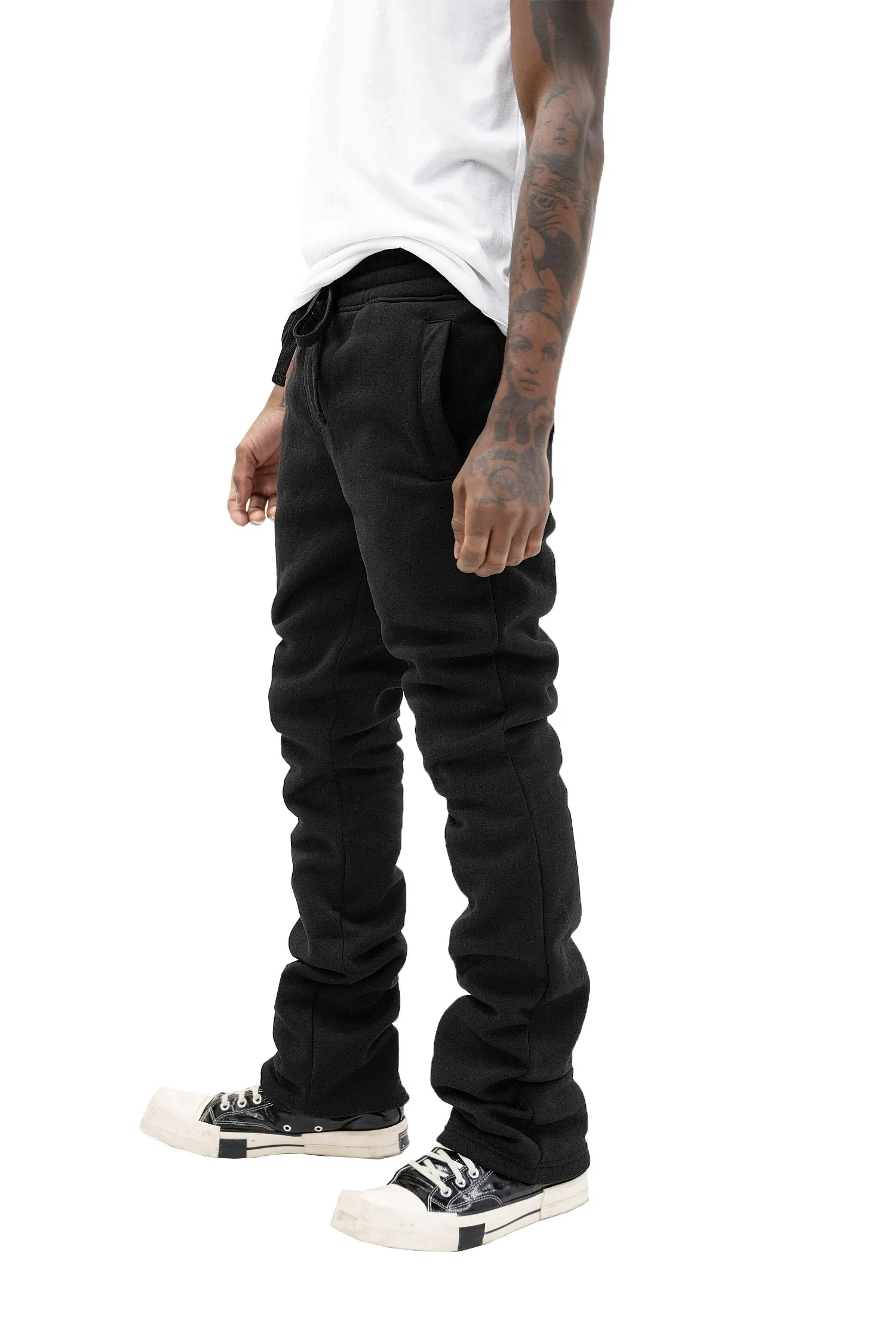 Men's Essential Flared Stacked Fleece Sweat Pants