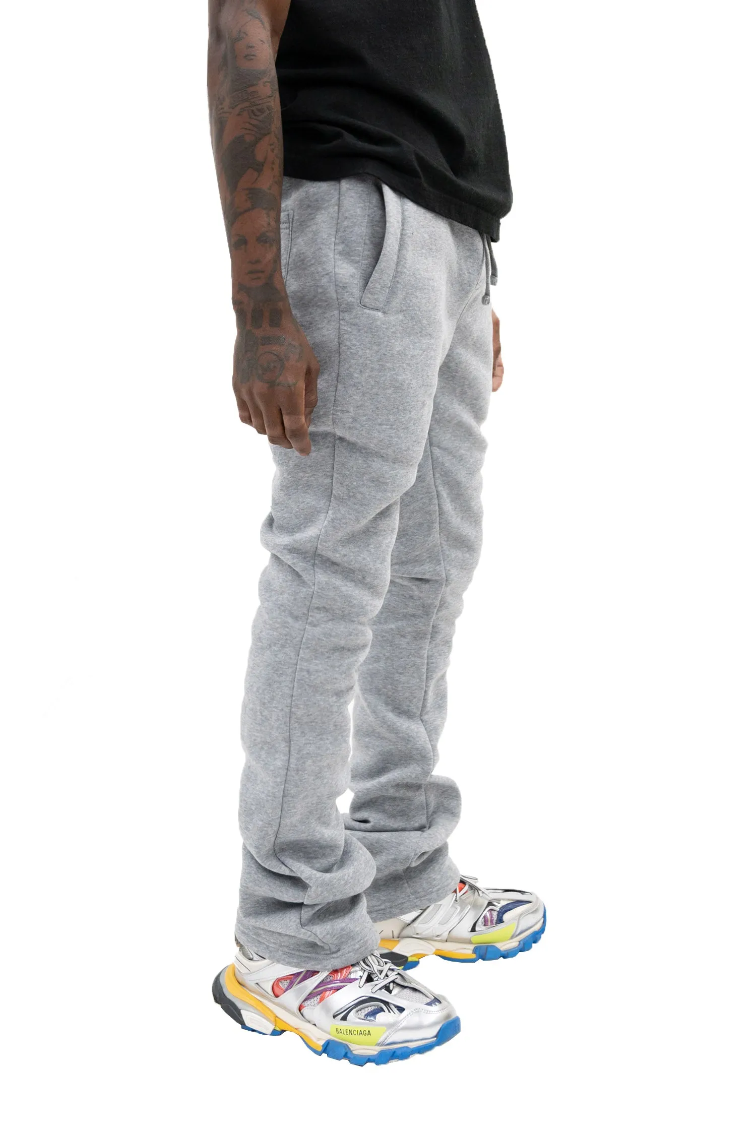 Men's Essential Flared Stacked Fleece Sweat Pants