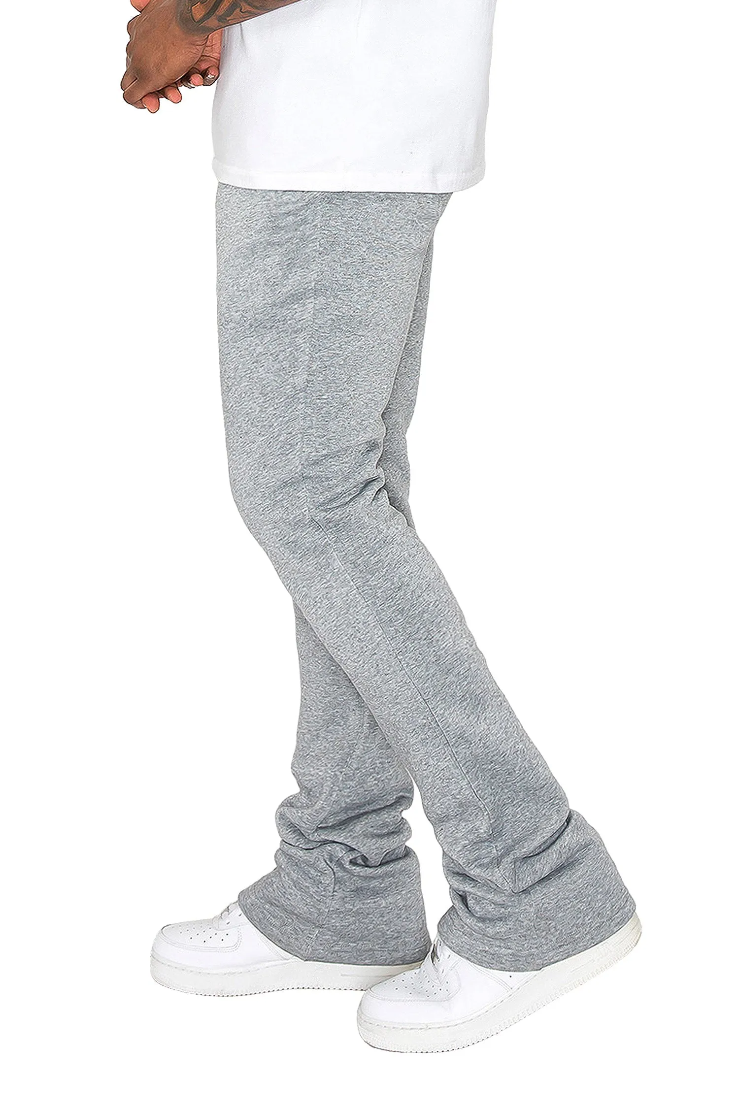 Men's Essential Flared Stacked Fleece Sweat Pants