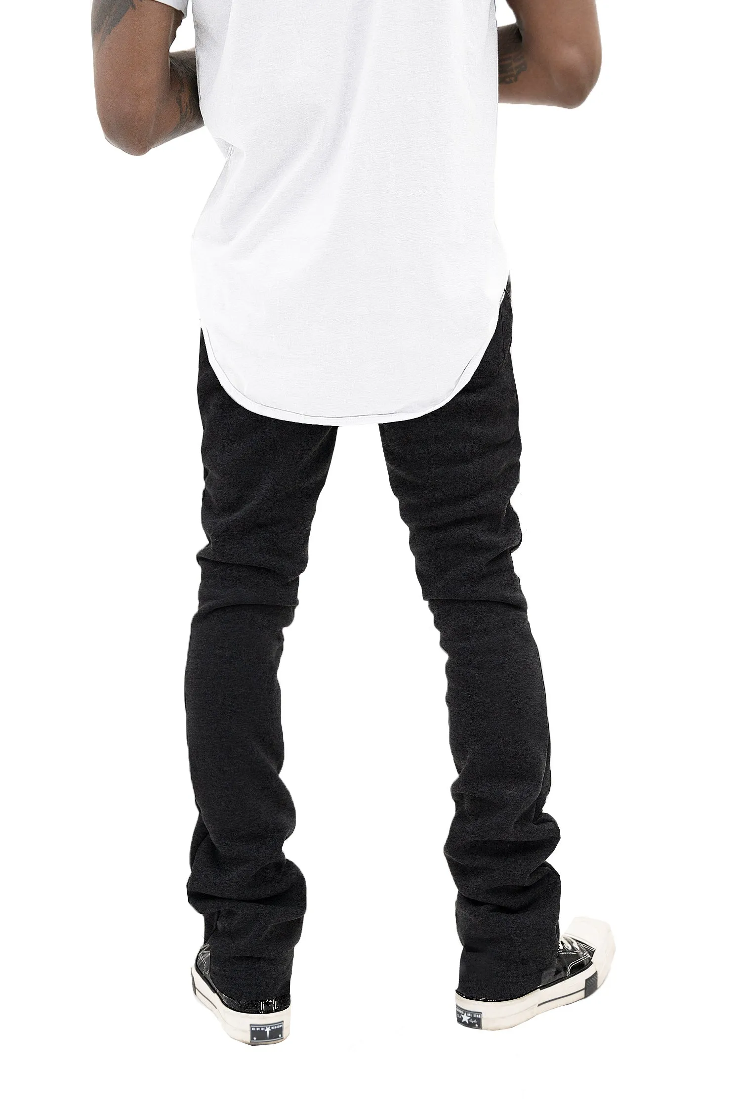Men's Essential Flared Stacked Fleece Sweat Pants