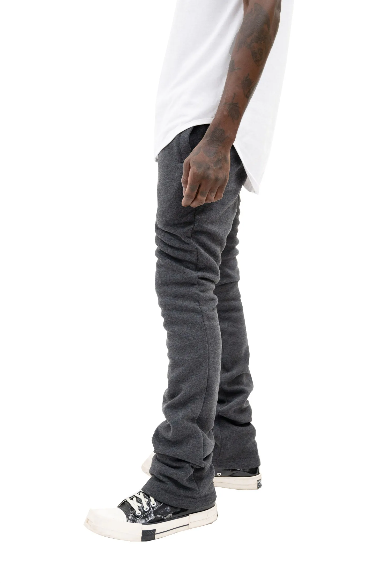 Men's Essential Flared Stacked Fleece Sweat Pants