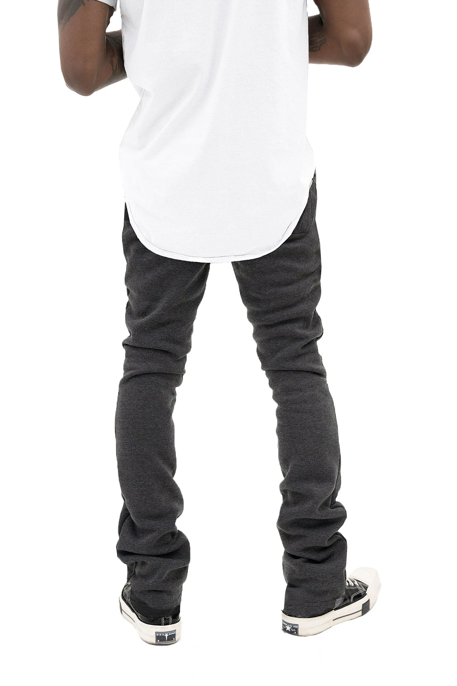Men's Essential Flared Stacked Fleece Sweat Pants