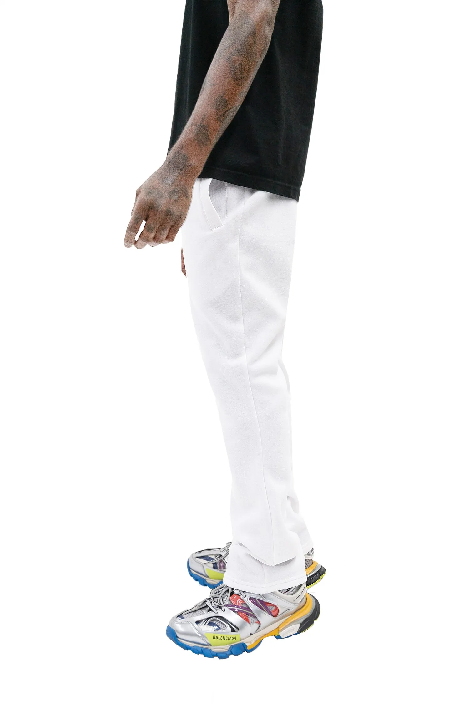 Men's Essential Flared Stacked Fleece Sweat Pants