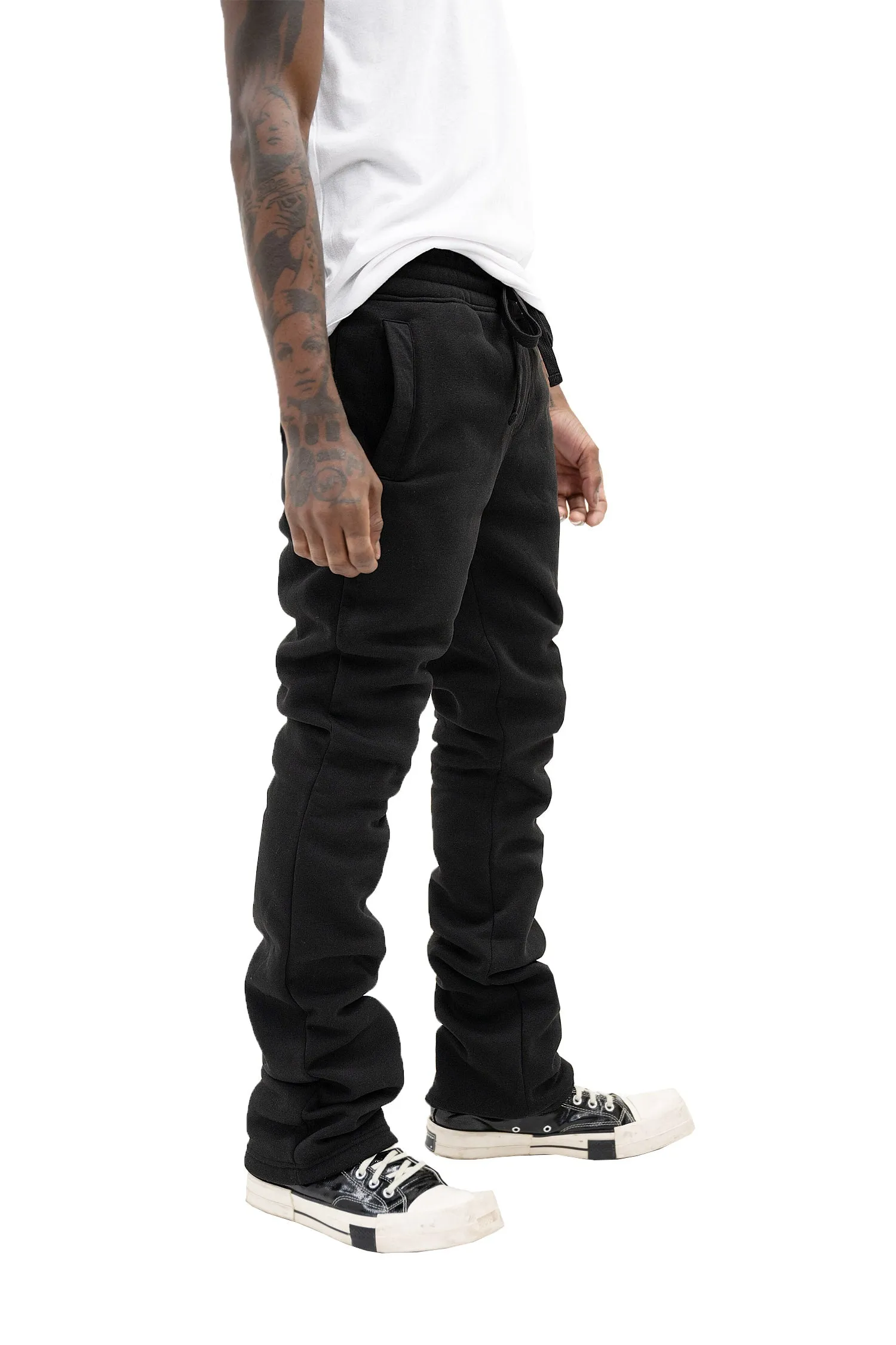 Men's Essential Flared Stacked Fleece Sweat Pants