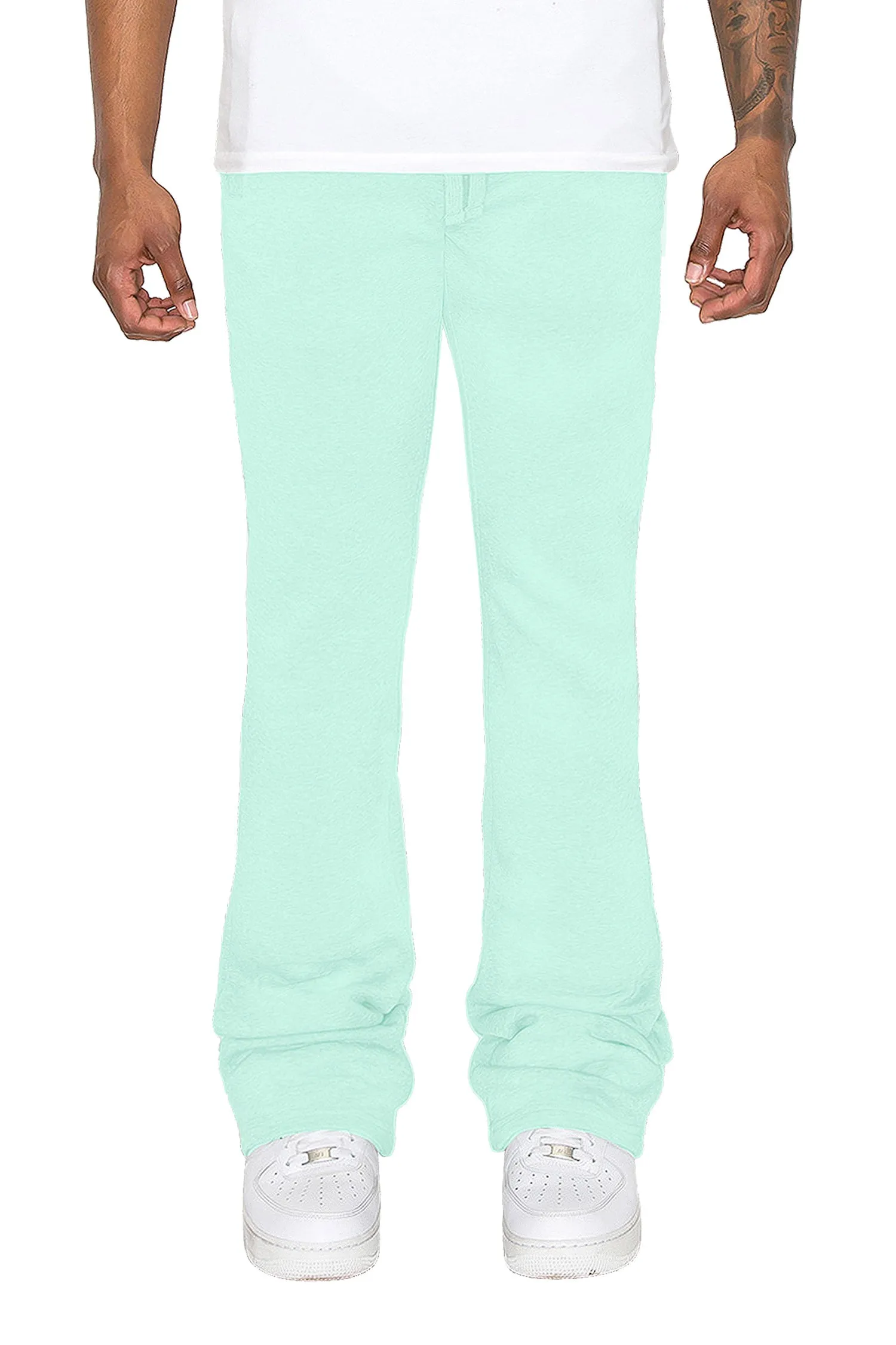 Men's Essential Flared Stacked Fleece Sweat Pants