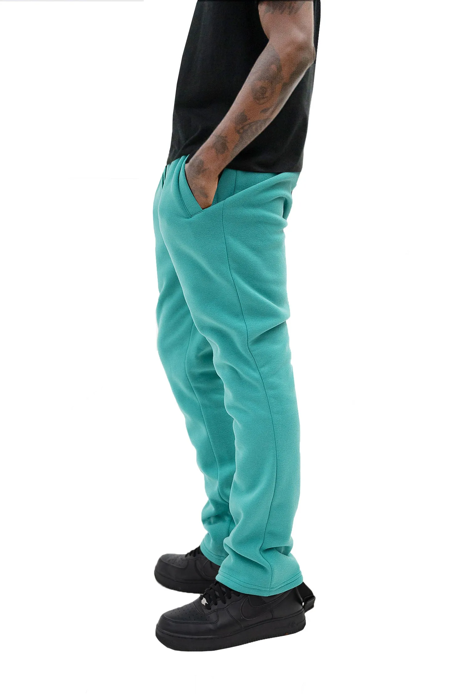 Men's Essential Flared Stacked Fleece Sweat Pants