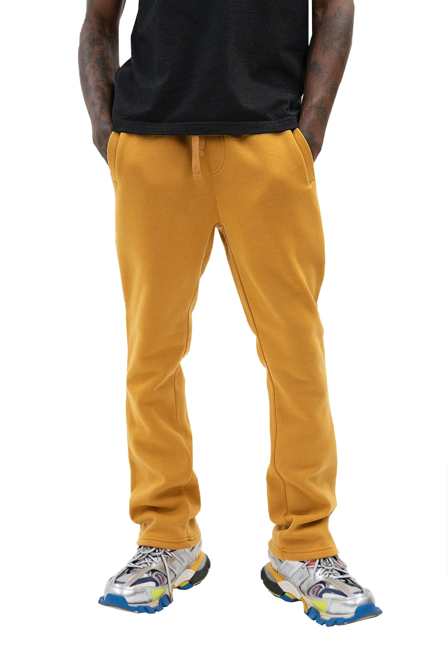 Men's Essential Flared Stacked Fleece Sweat Pants