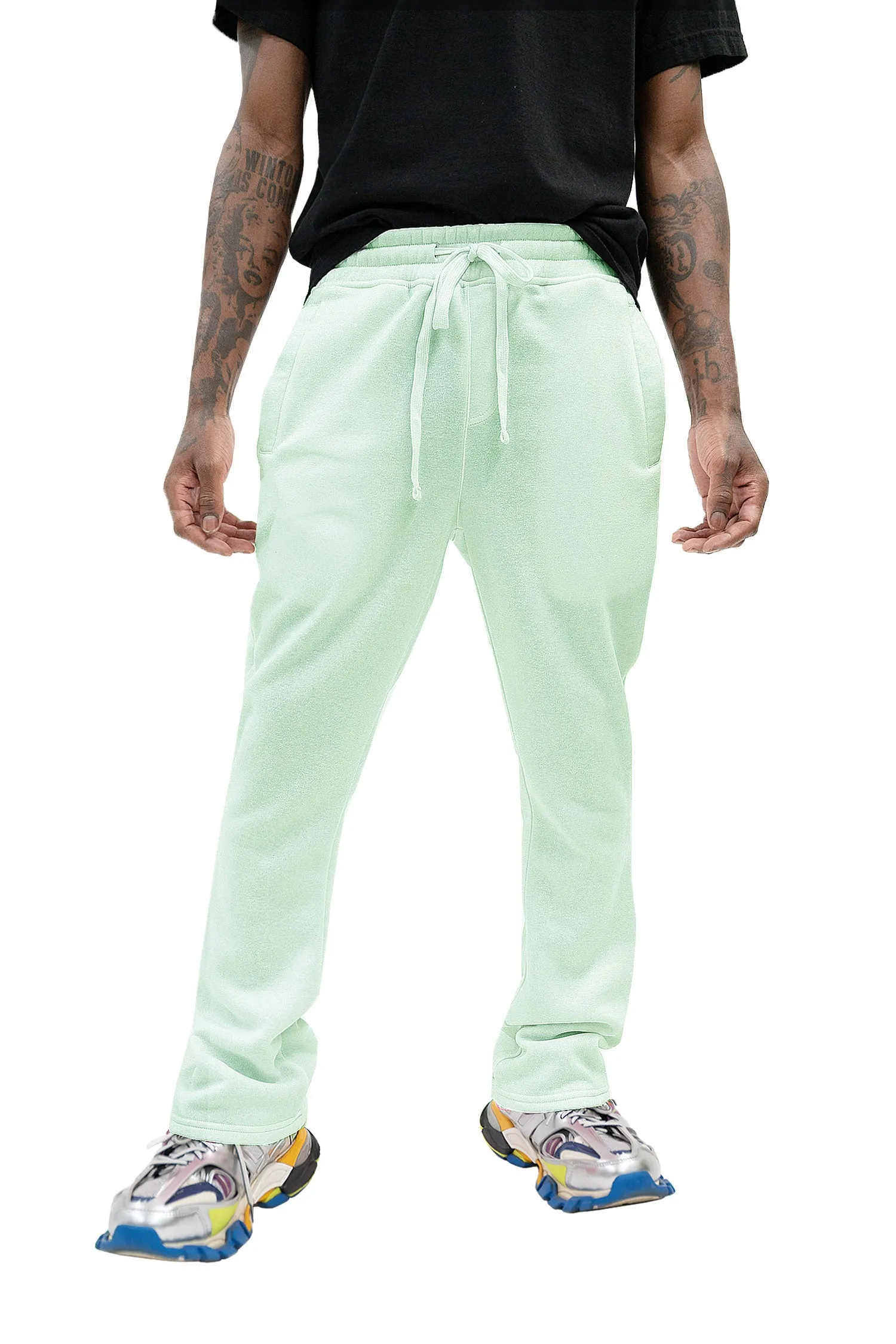 Men's Essential Flared Stacked Fleece Sweat Pants