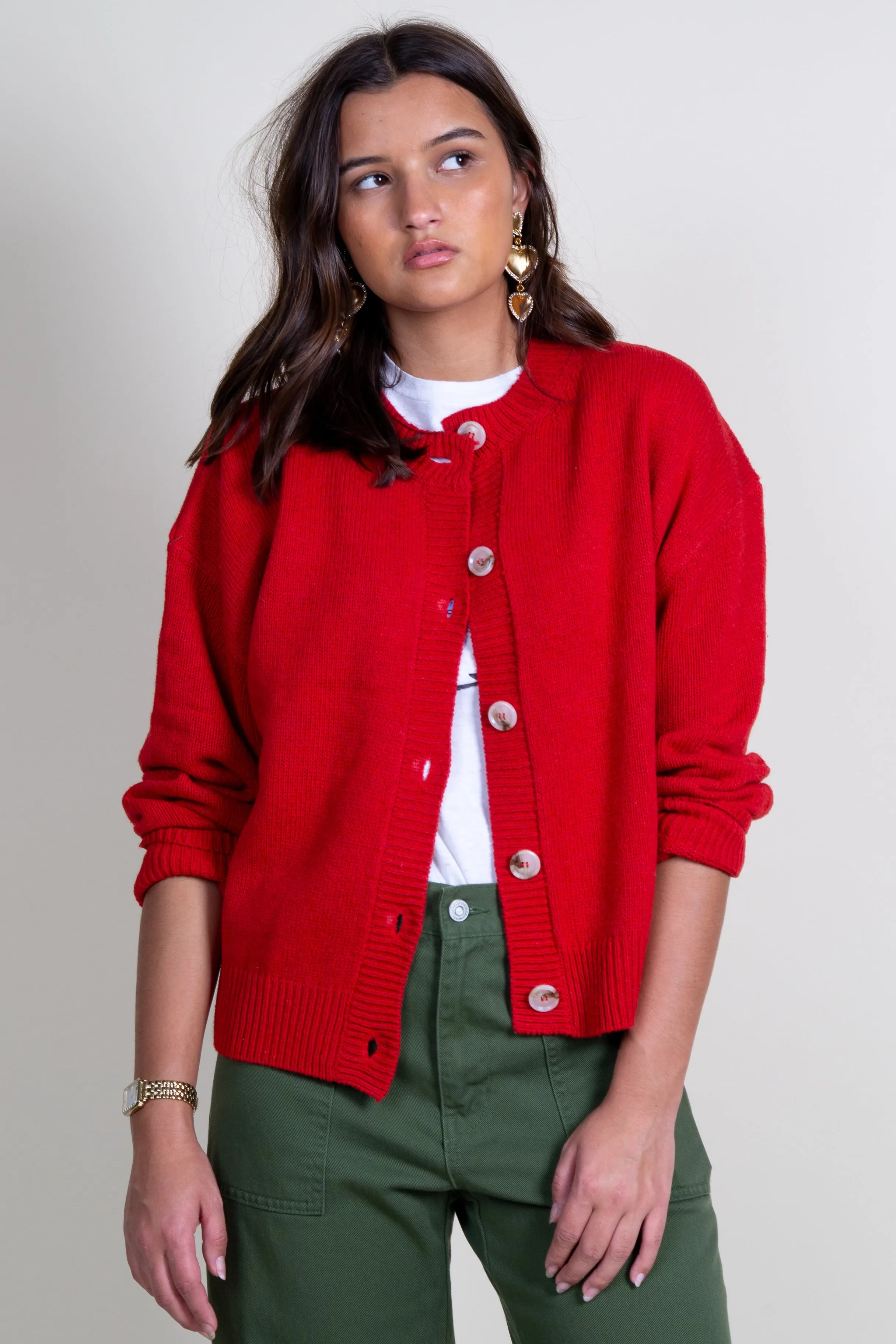 MOD REF | The Lucy Cardigan - Red
