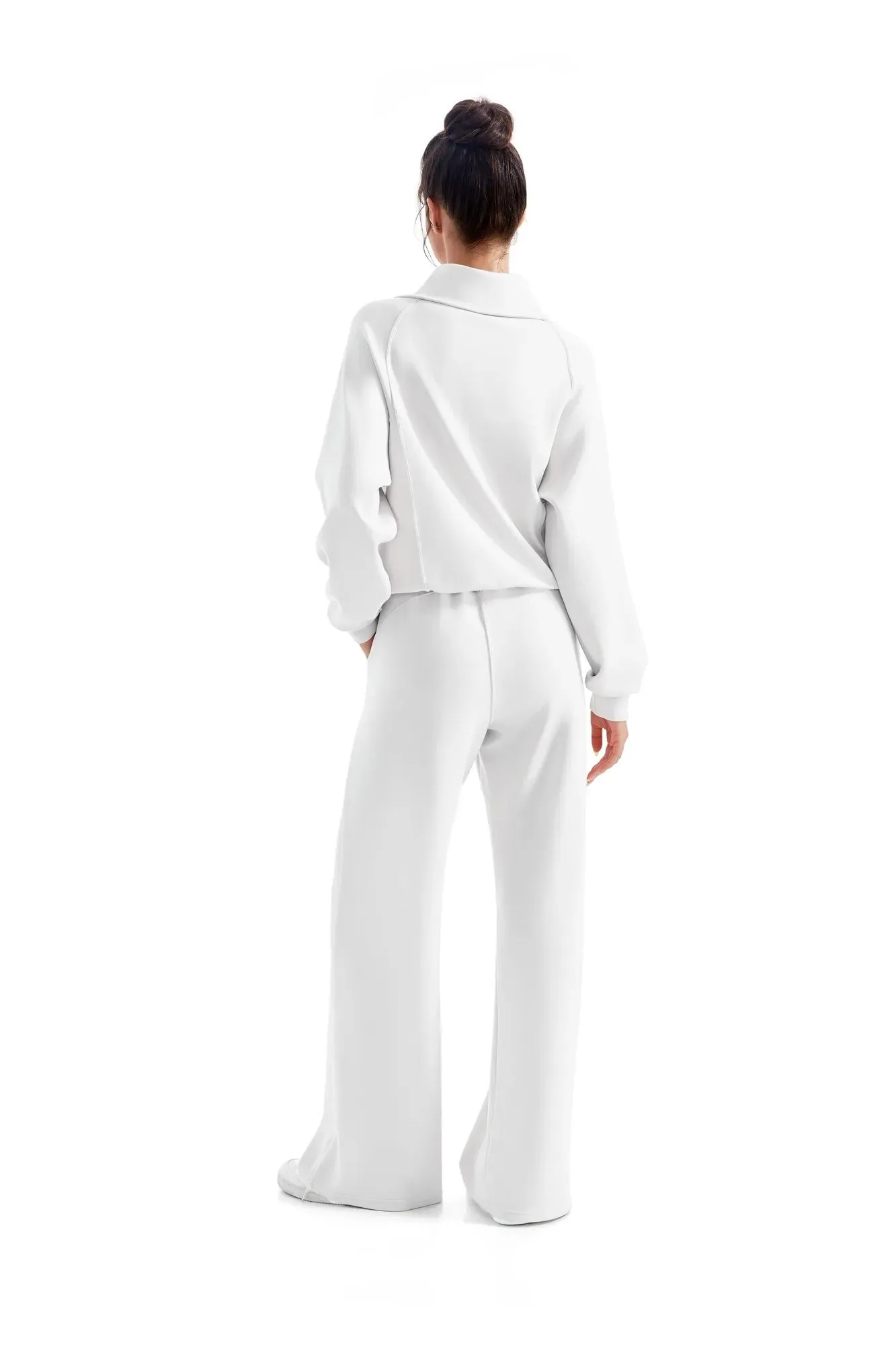 Modal Half Zip Collar Lounge Set