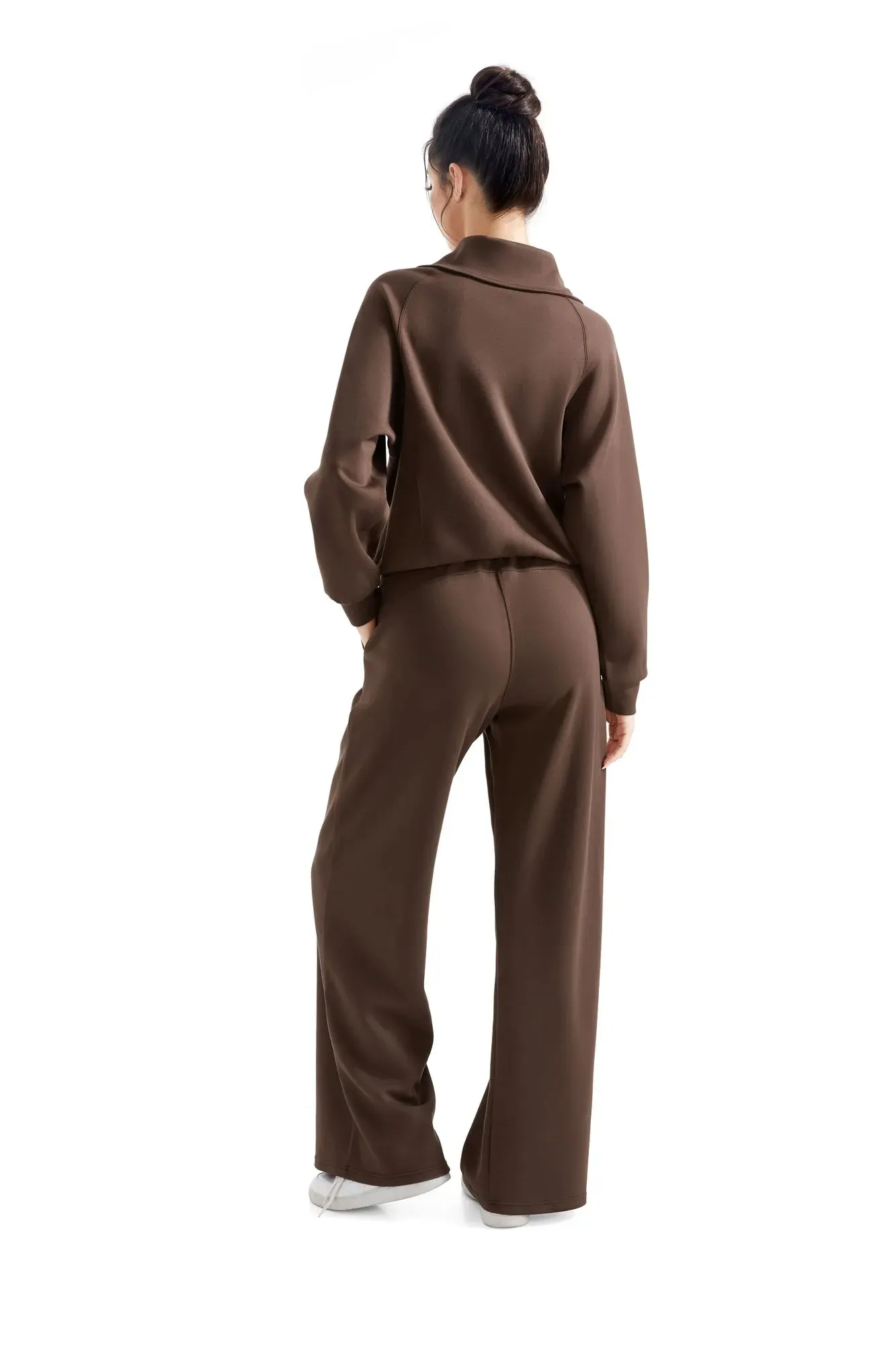 Modal Half Zip Collar Lounge Set