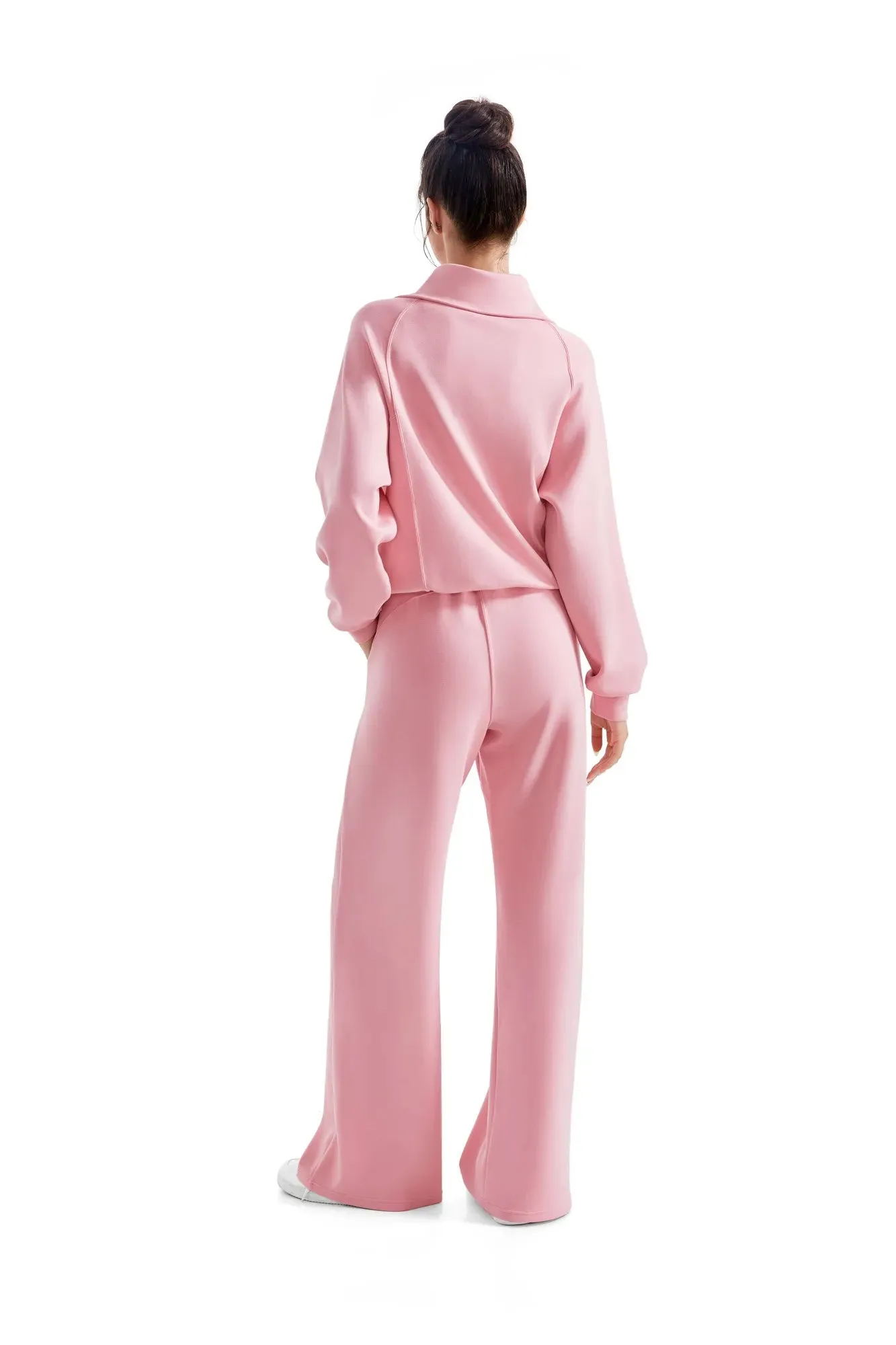 Modal Half Zip Collar Lounge Set
