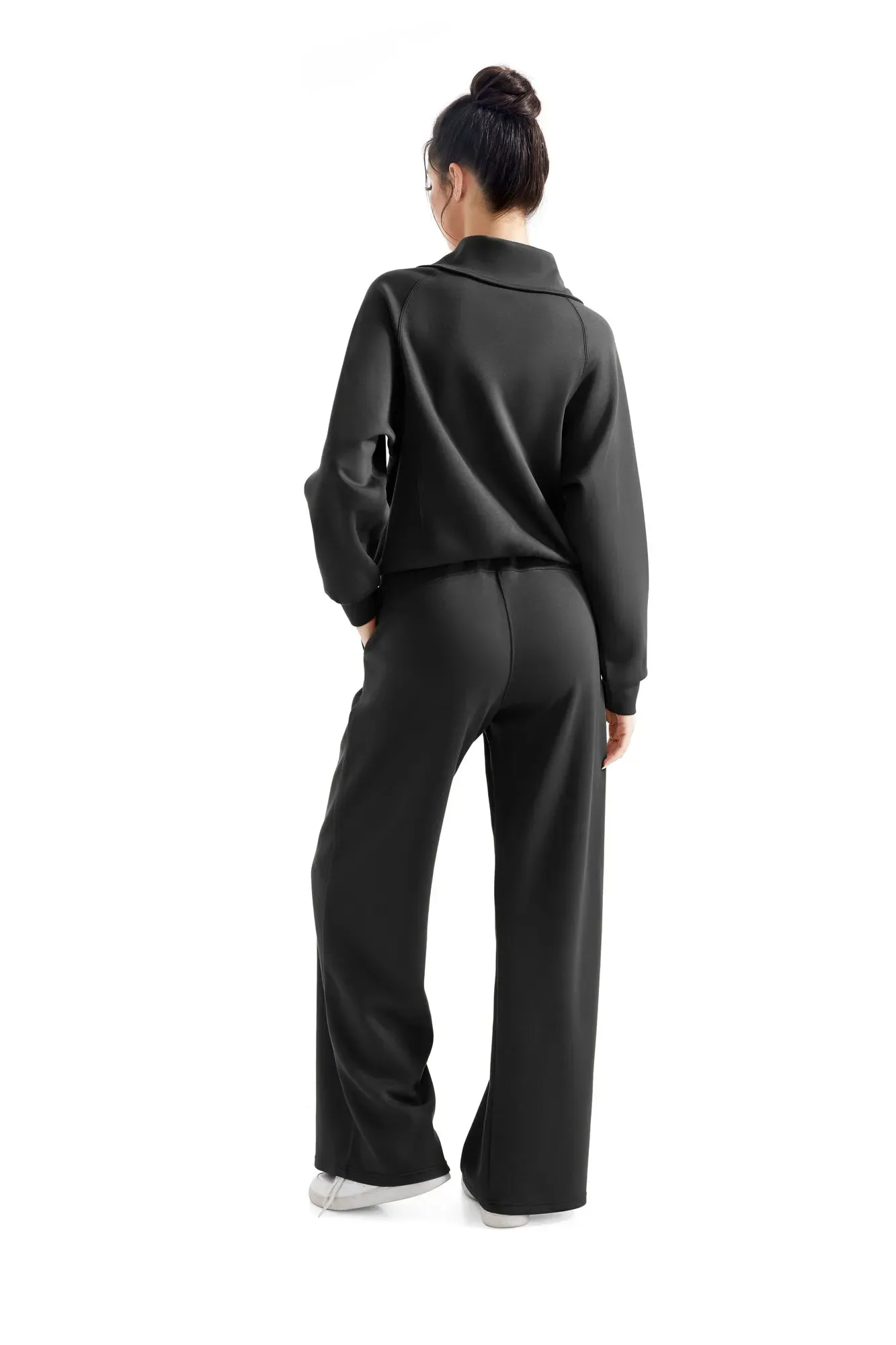 Modal Half Zip Collar Lounge Set
