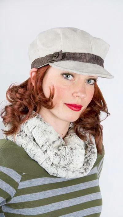 Neck Warmer - Luxury Faux Fur in Khaki