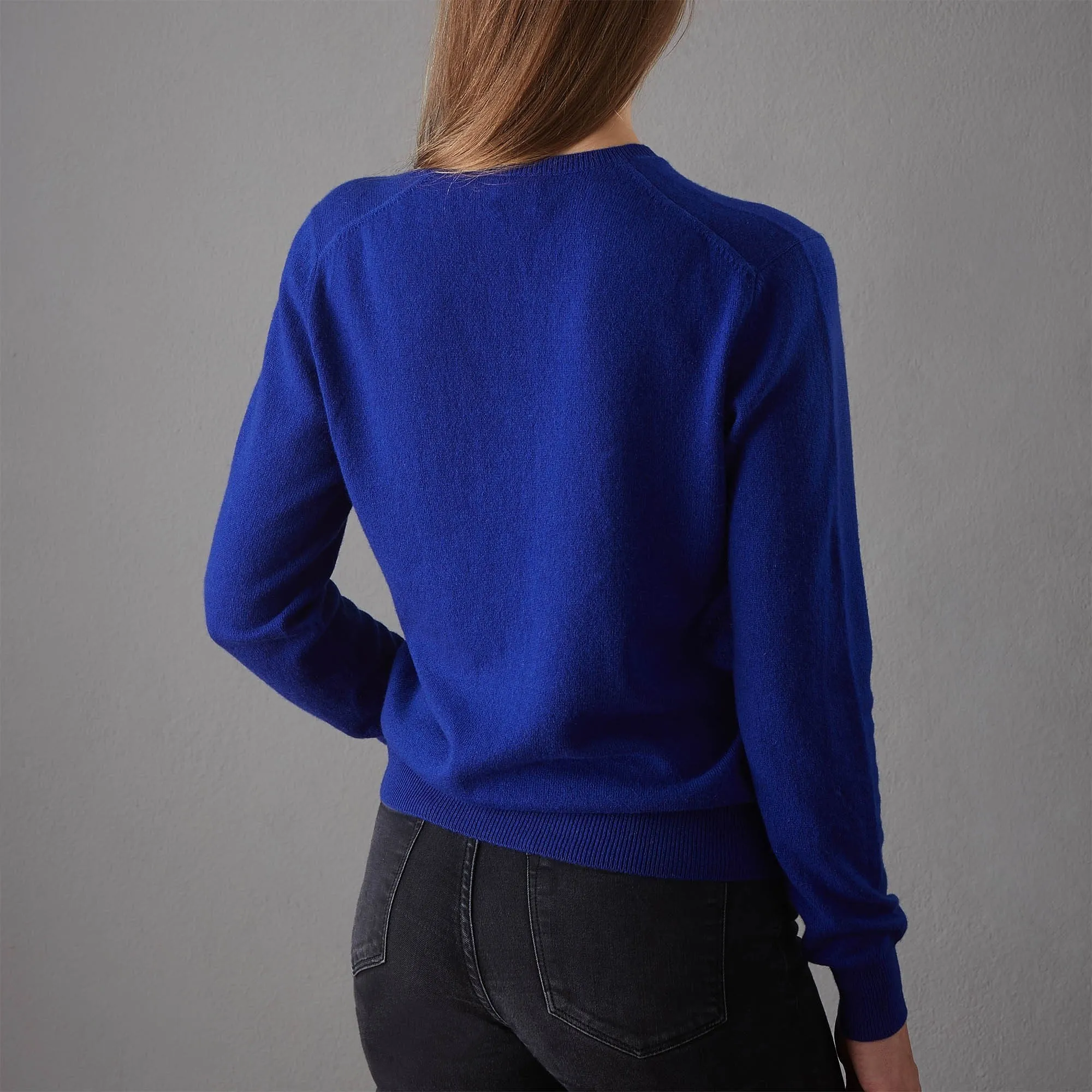 Nora Cashmere Cardigan [Royal blue]