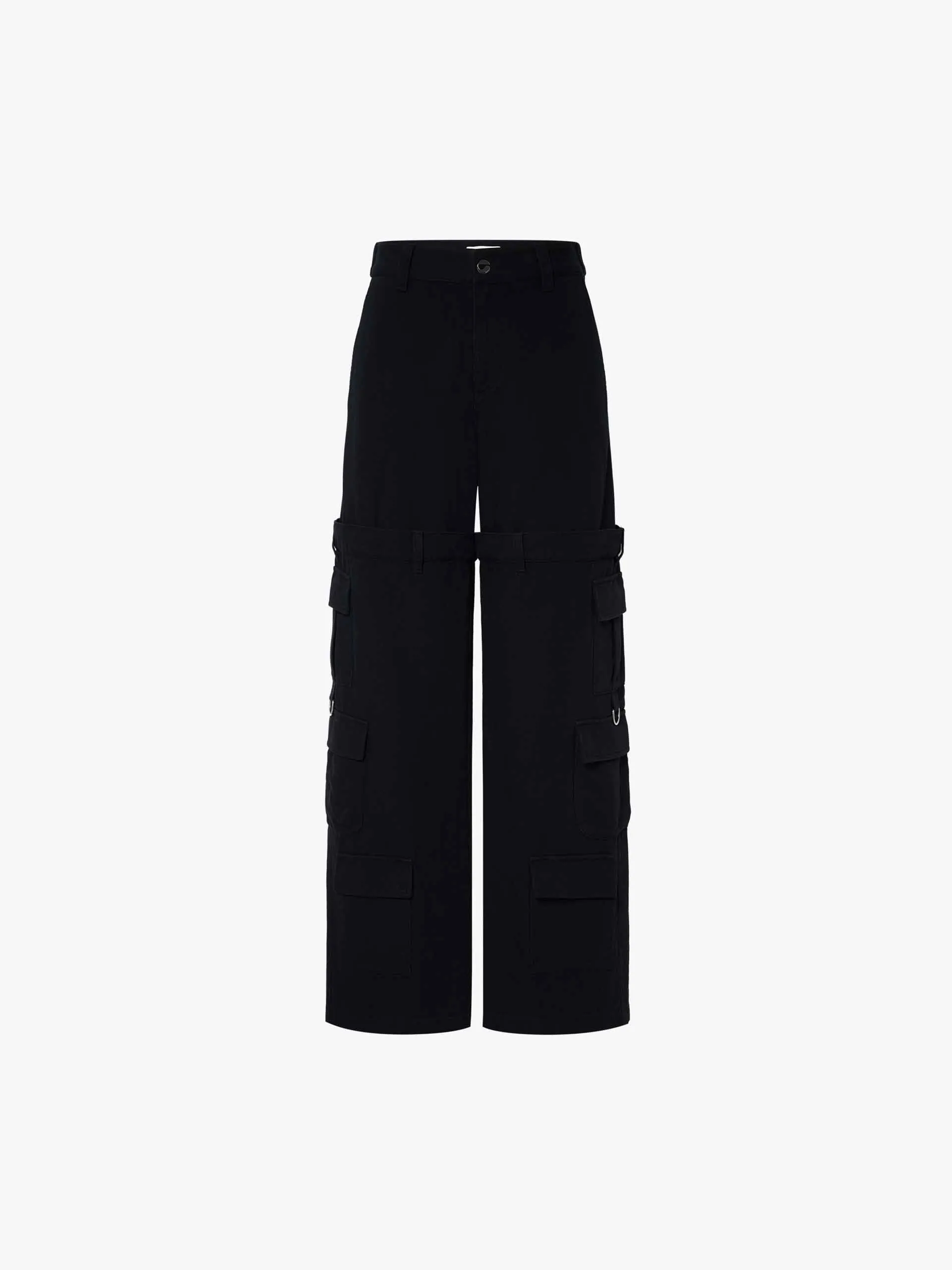 Paneled Detail Cargo Pants