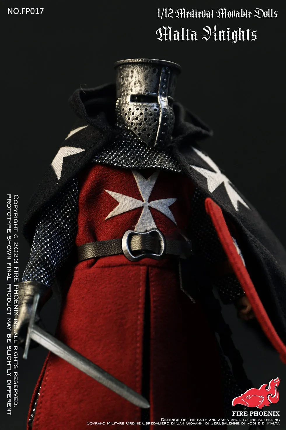 Pre-order 1/12 FIRE PHOENIX FP020 Malta Knights & Templar Knights Double Figure