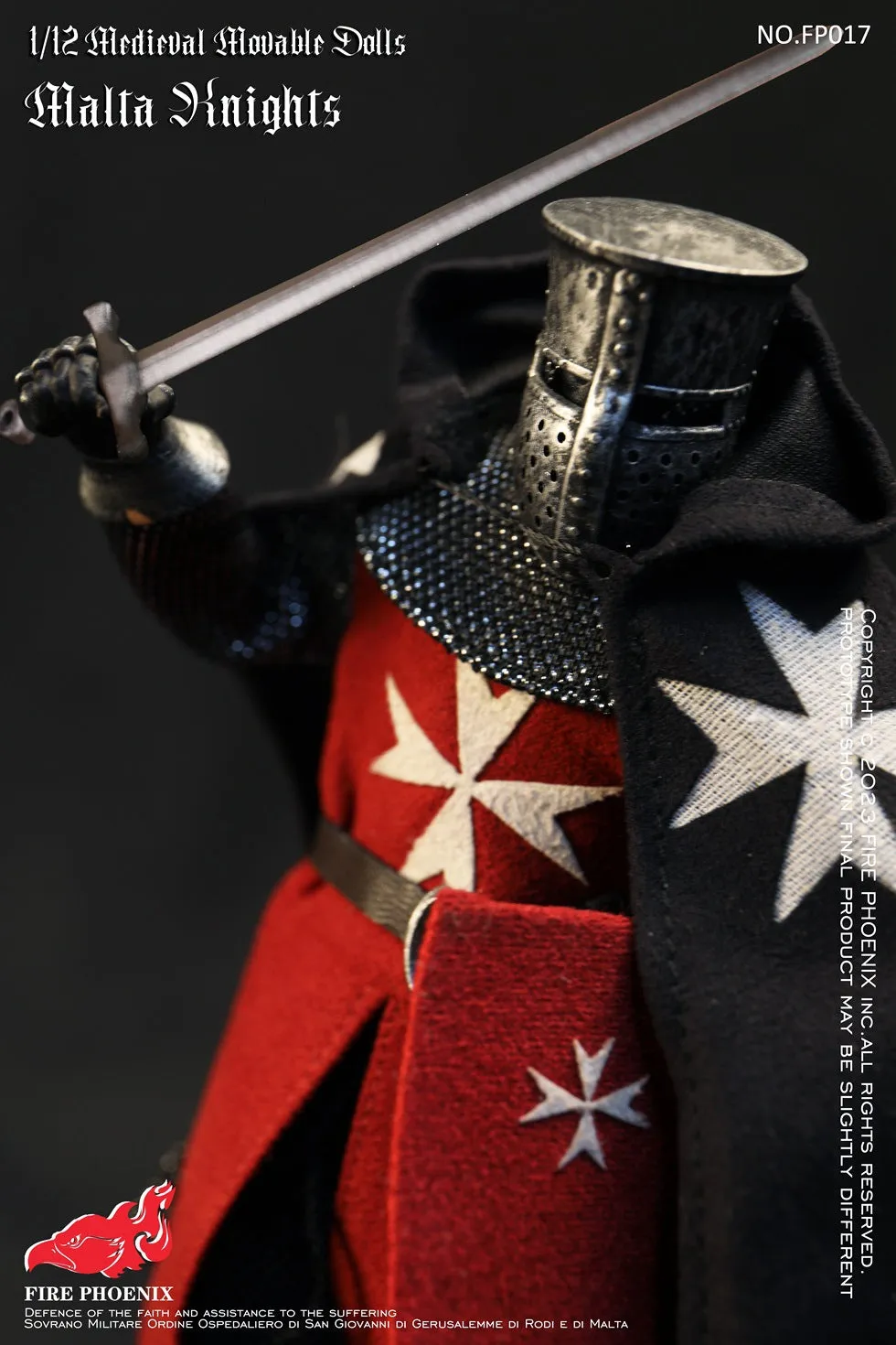 Pre-order 1/12 FIRE PHOENIX FP020 Malta Knights & Templar Knights Double Figure