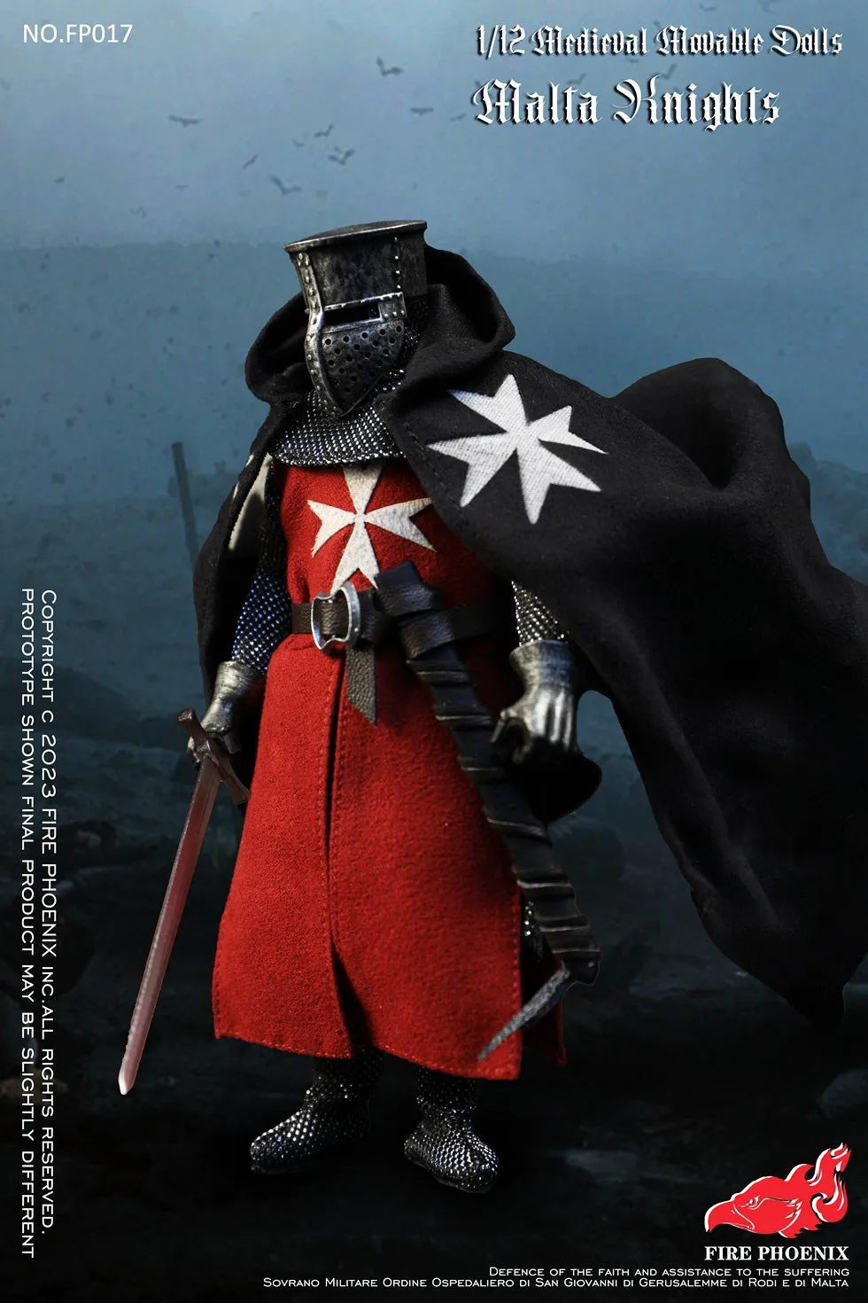 Pre-order 1/12 FIRE PHOENIX FP020 Malta Knights & Templar Knights Double Figure
